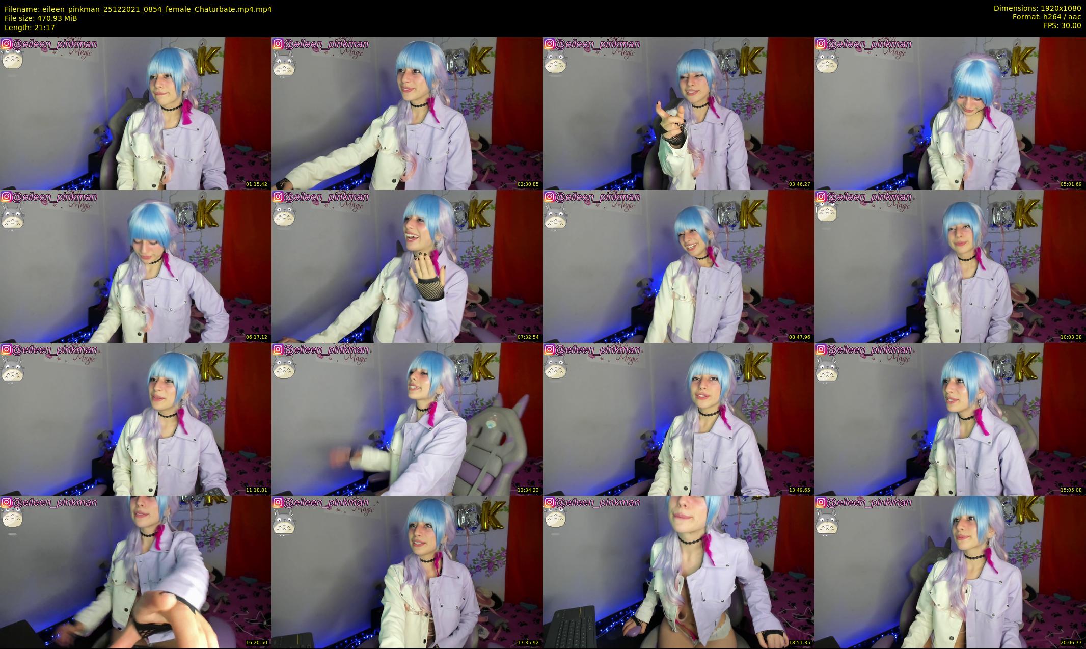 eileen_pinkman — 22 minute Chaturbate female cam show recording, 1080p, Dec 25, 2021