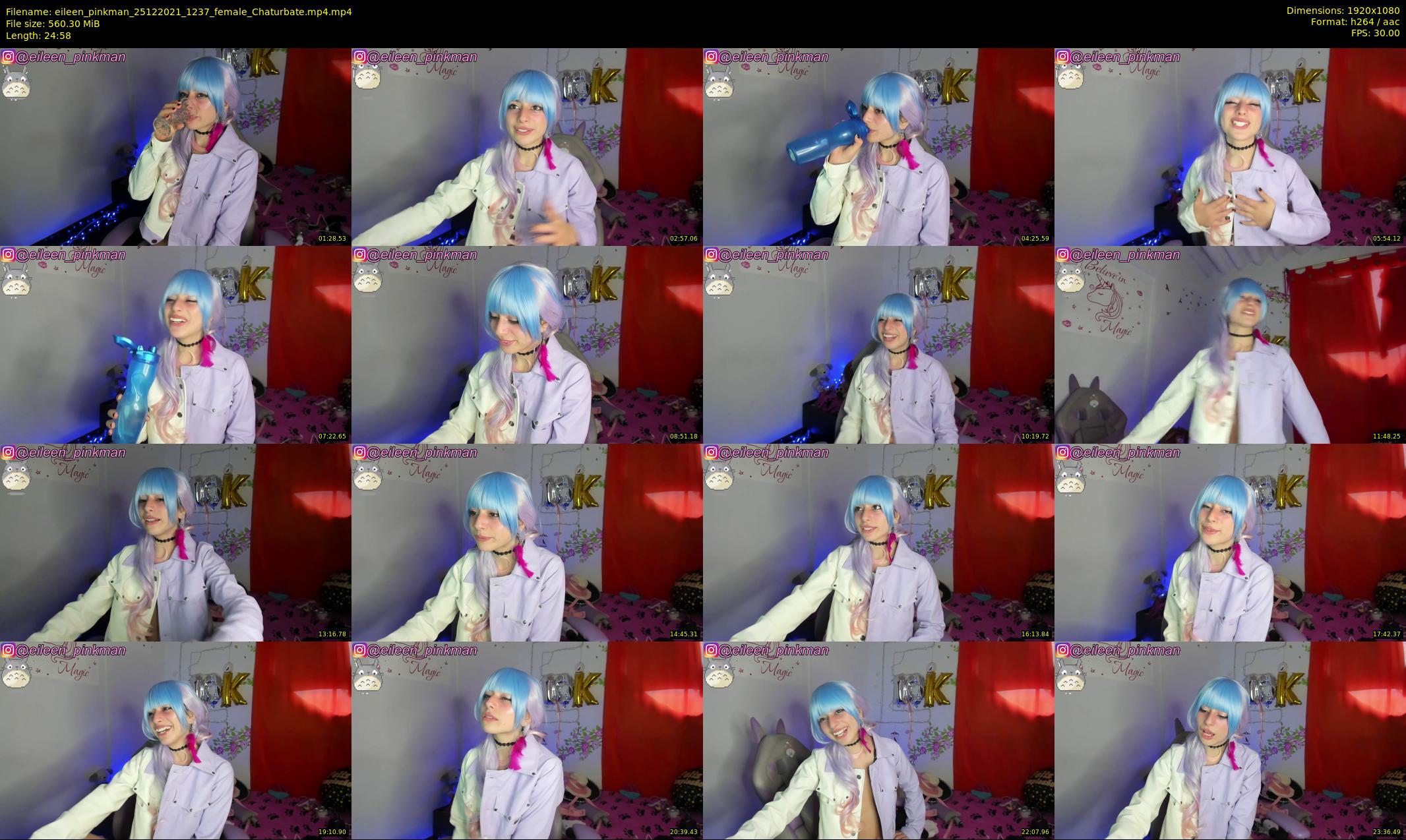 eileen_pinkman — 25 minute Chaturbate female cam show recording, 1080p, Dec 25, 2021