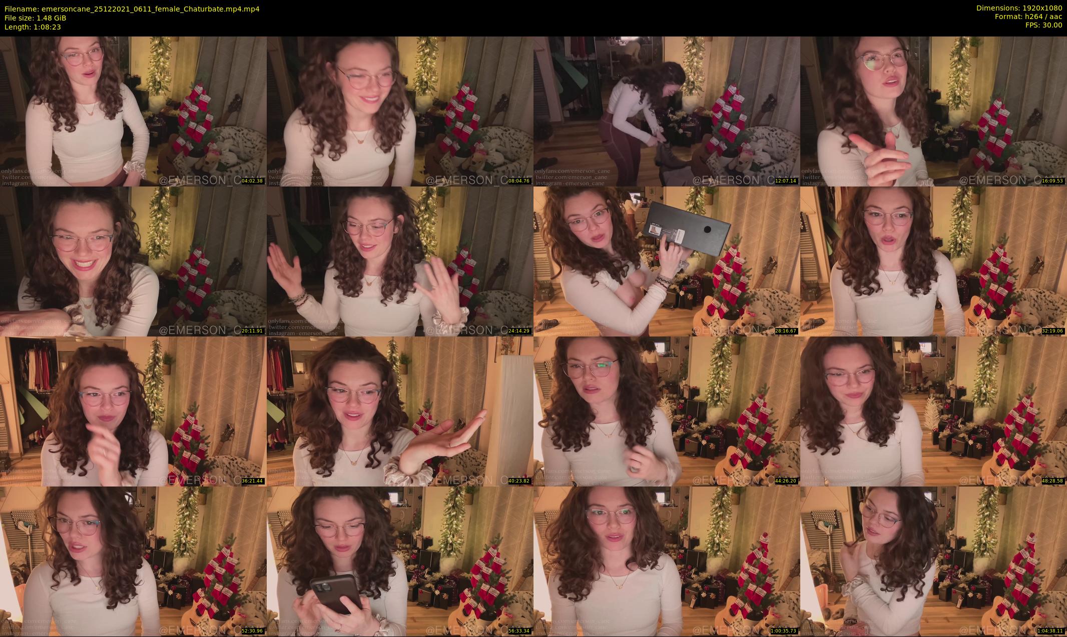 emersoncane — 69 minute Chaturbate female cam show recording, 1080p, Dec 25, 2021