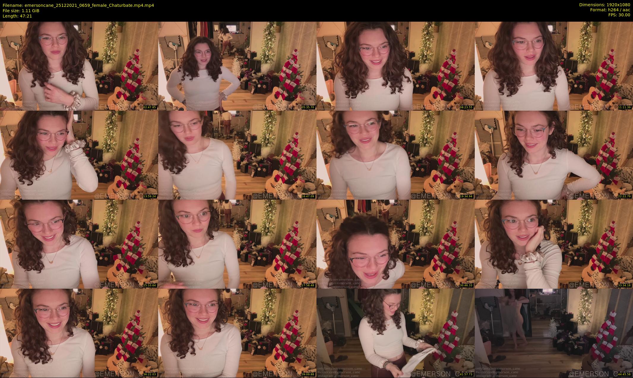 emersoncane — 48 minute Chaturbate female cam show recording, 1080p, Dec 25, 2021