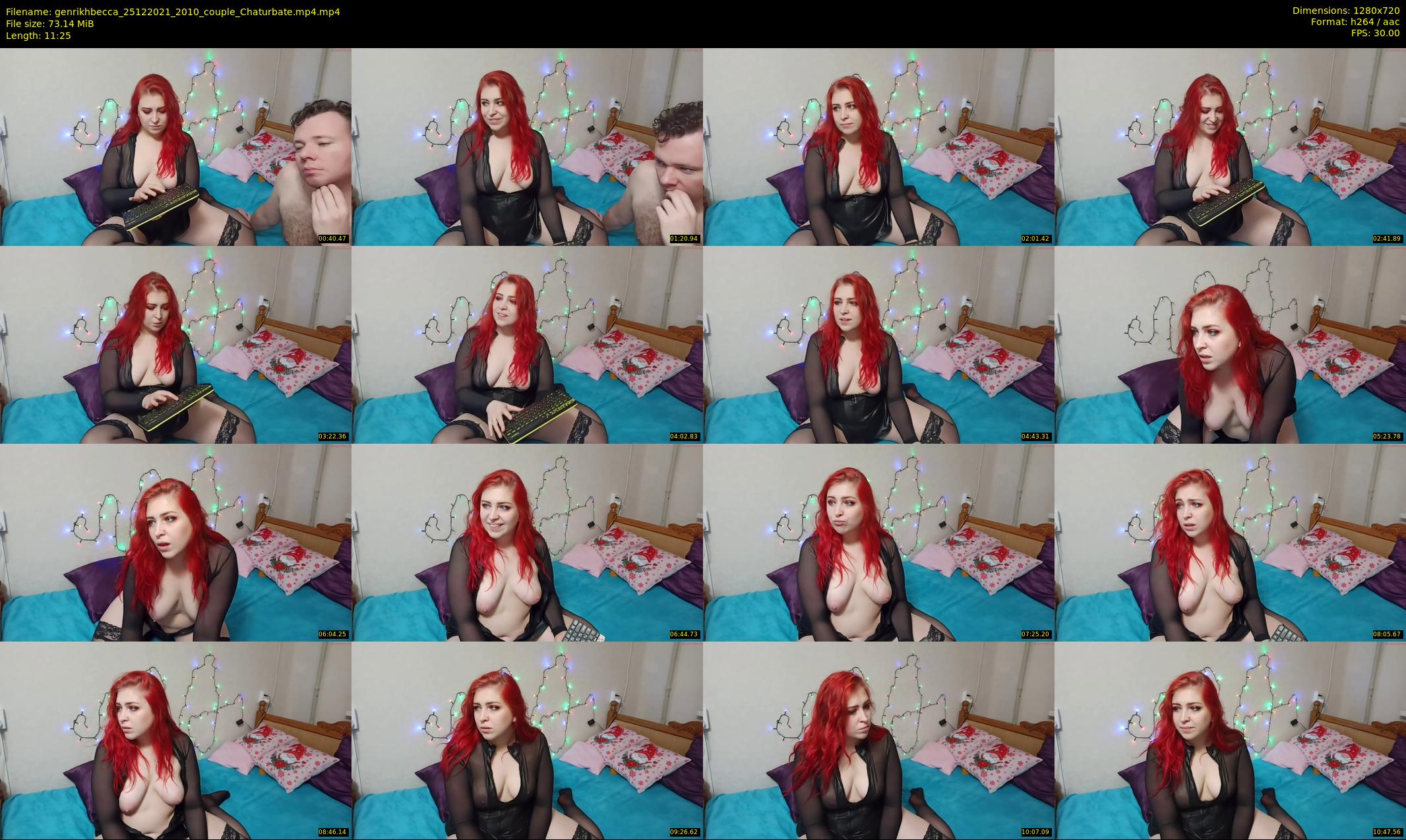 genrikhbecca — 12 minute Chaturbate couple cam show recording, 720p, Dec 25, 2021