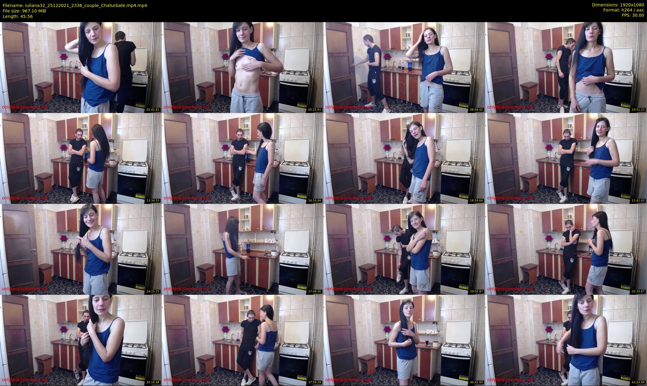 iuliana32 — 46 minute Chaturbate couple cam show recording, 1080p, Dec 25, 2021