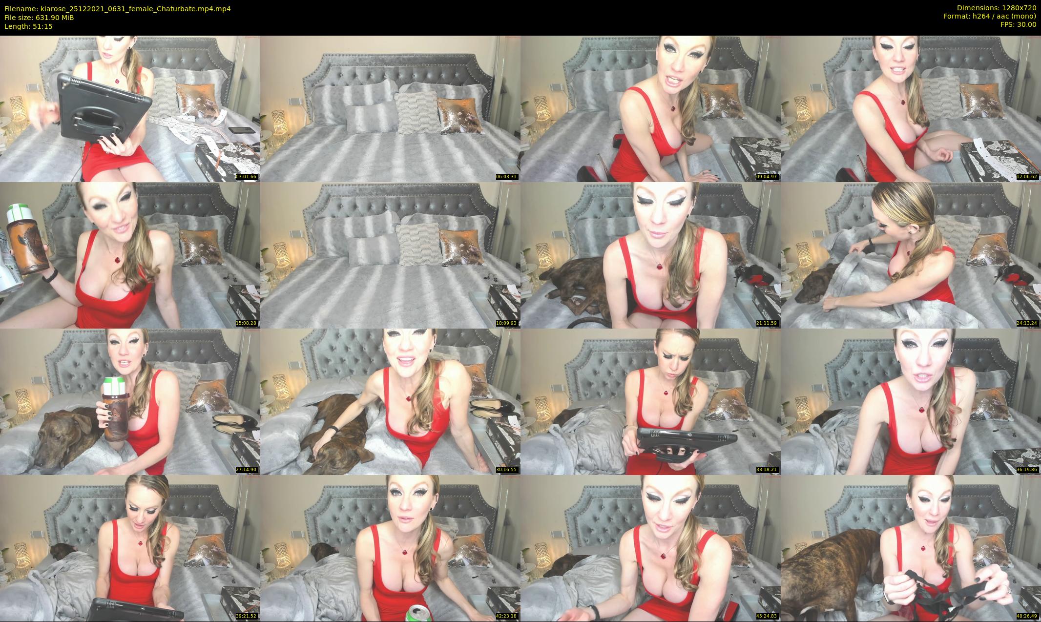 kiarose — 52 minute Chaturbate female cam show recording, 720p, Dec 25, 2021