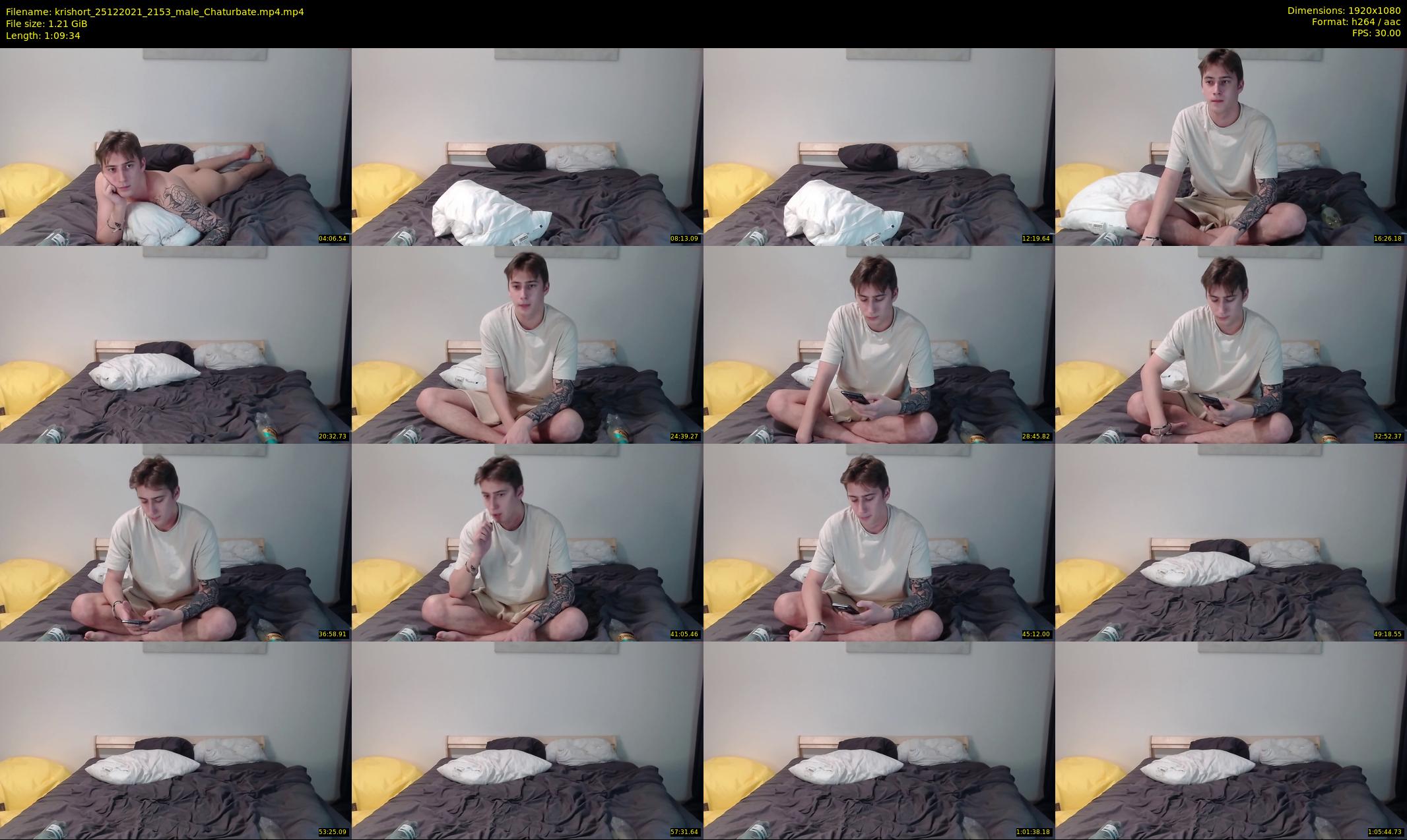krishort — 70 minute Chaturbate male cam show recording, 1080p, Dec 25, 2021