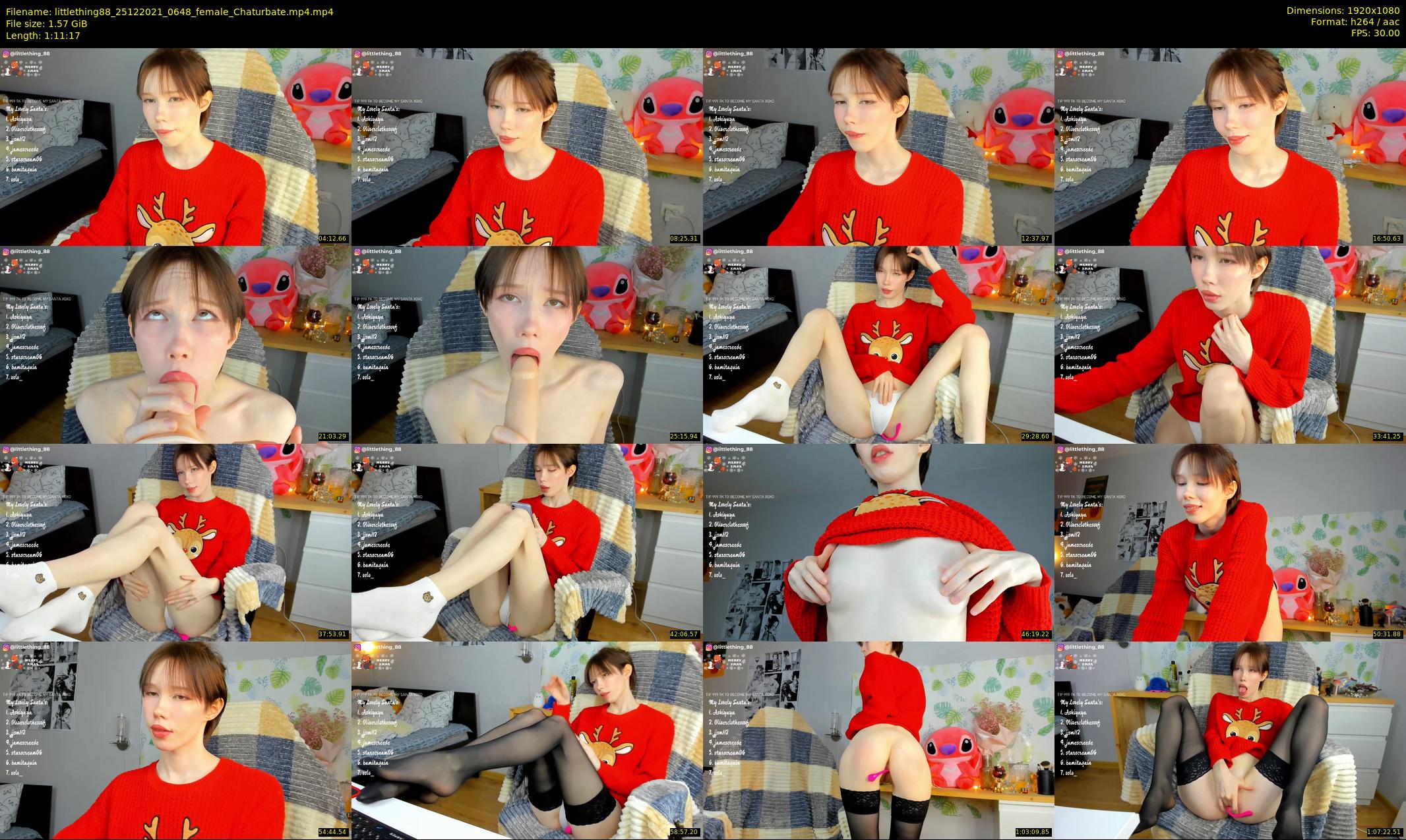 littlething88 — 72 minute Chaturbate female cam show recording, 1080p, Dec 25, 2021