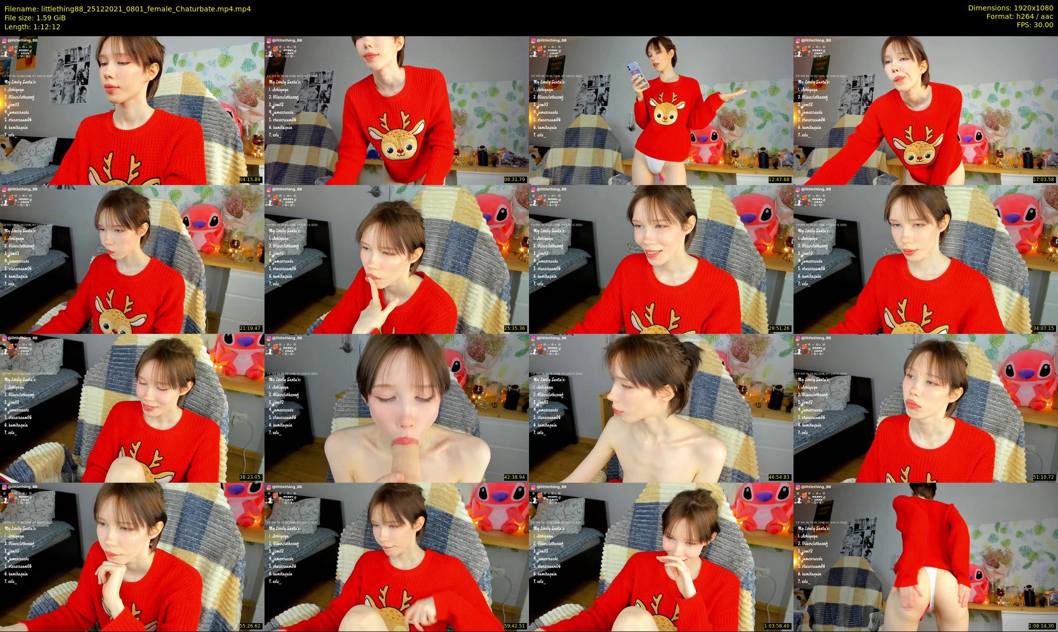 littlething88 — 73 minute Chaturbate female cam show recording, 1080p, Dec 25, 2021
