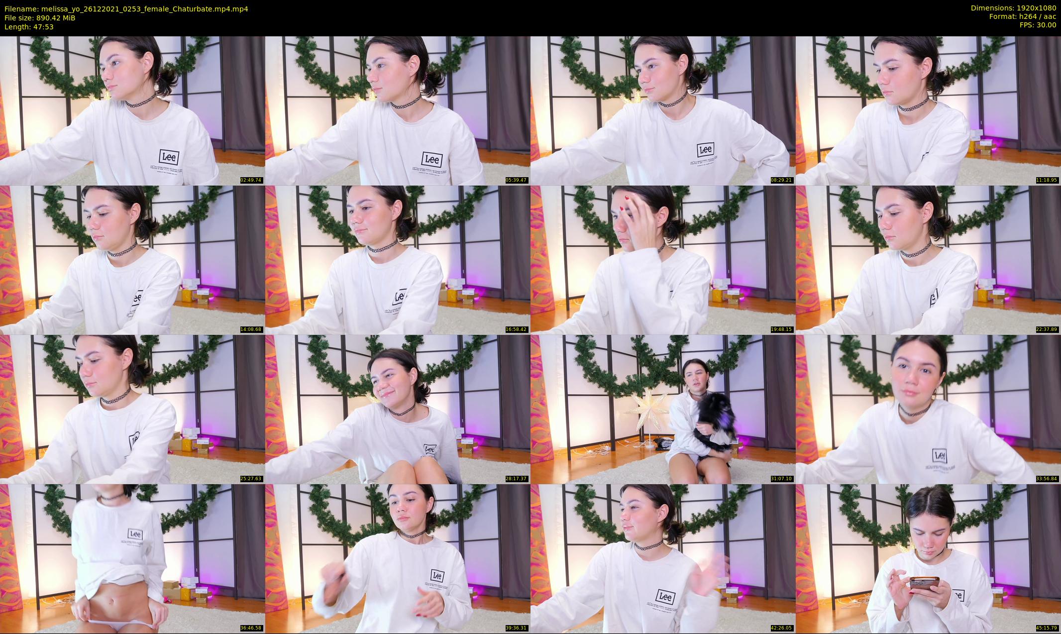 melissa_yo — 48 minute Chaturbate female cam show recording, 1080p, Dec 26, 2021