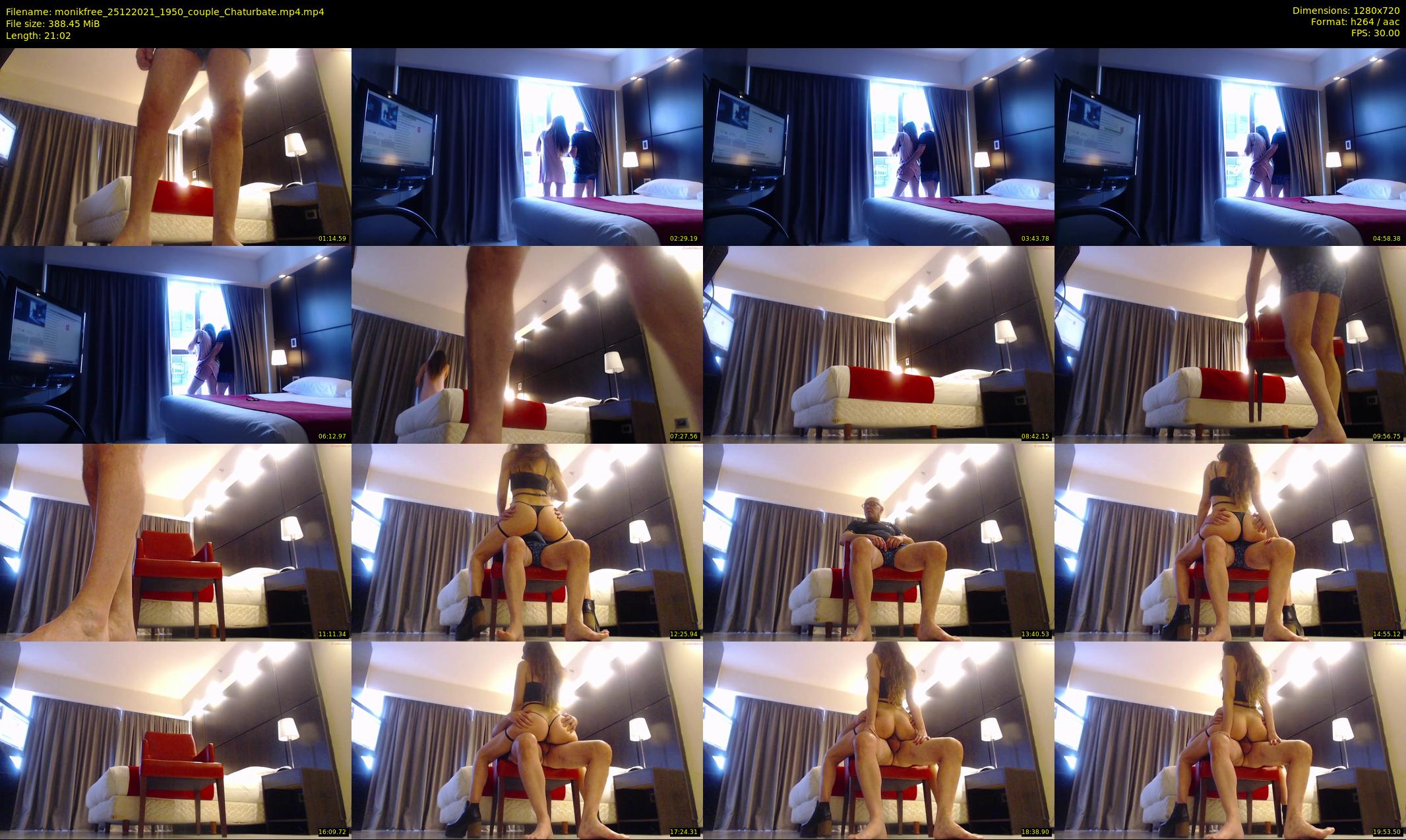 monikfree — 22 minute Chaturbate couple cam show recording, 720p, Dec 25, 2021