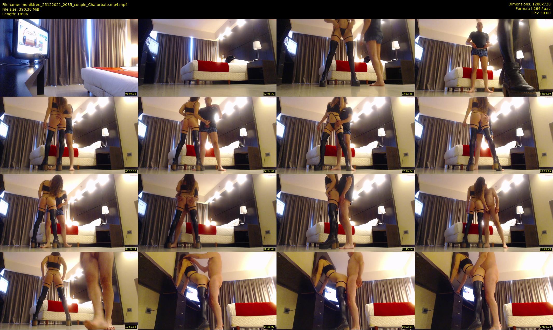 monikfree — 19 minute Chaturbate couple cam show recording, 720p, Dec 25, 2021