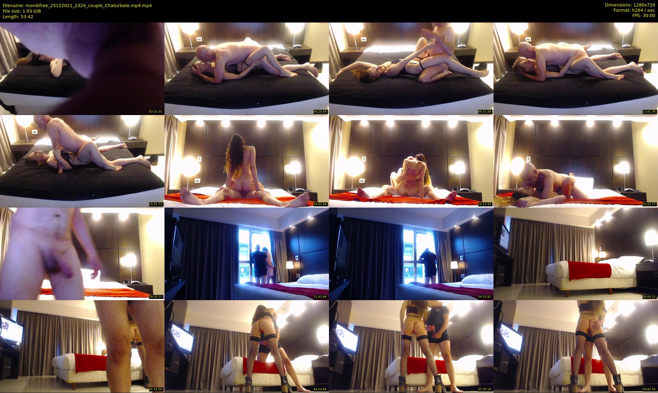 monikfree — 54 minute Chaturbate couple cam show recording, 720p, Dec 25, 2021