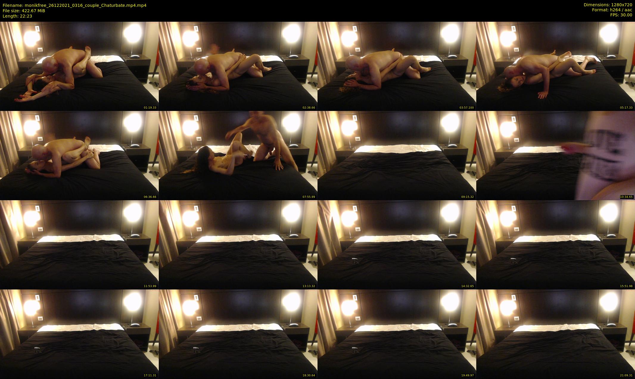 monikfree — 23 minute Chaturbate couple cam show recording, 720p, Dec 26, 2021