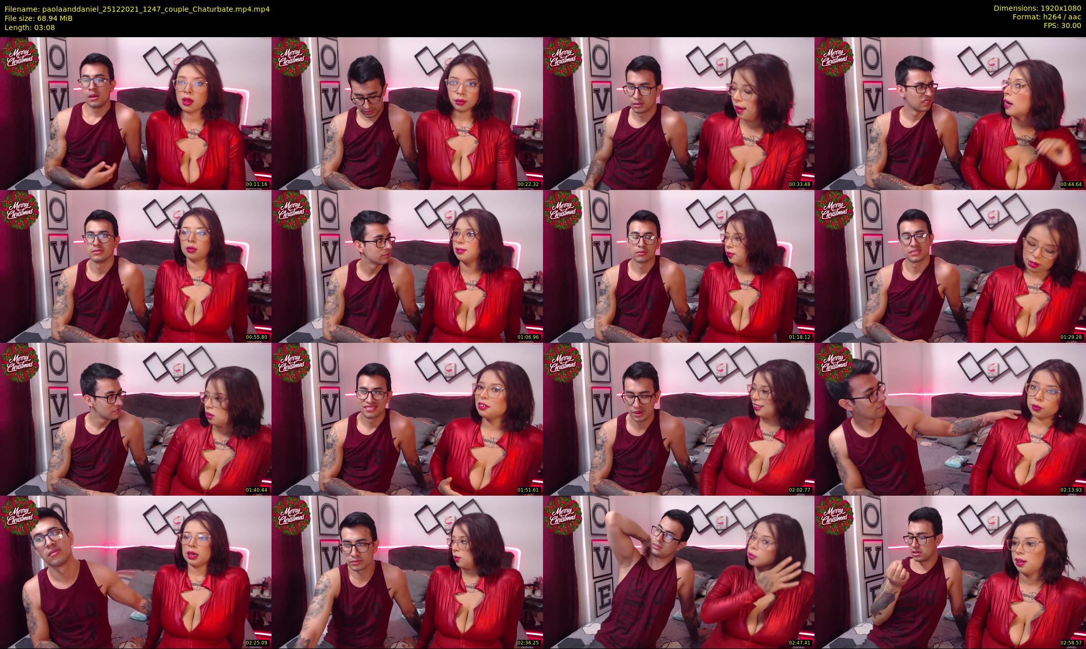 paolaanddaniel — 4 minute Chaturbate couple cam show recording, 1080p, Dec 25, 2021