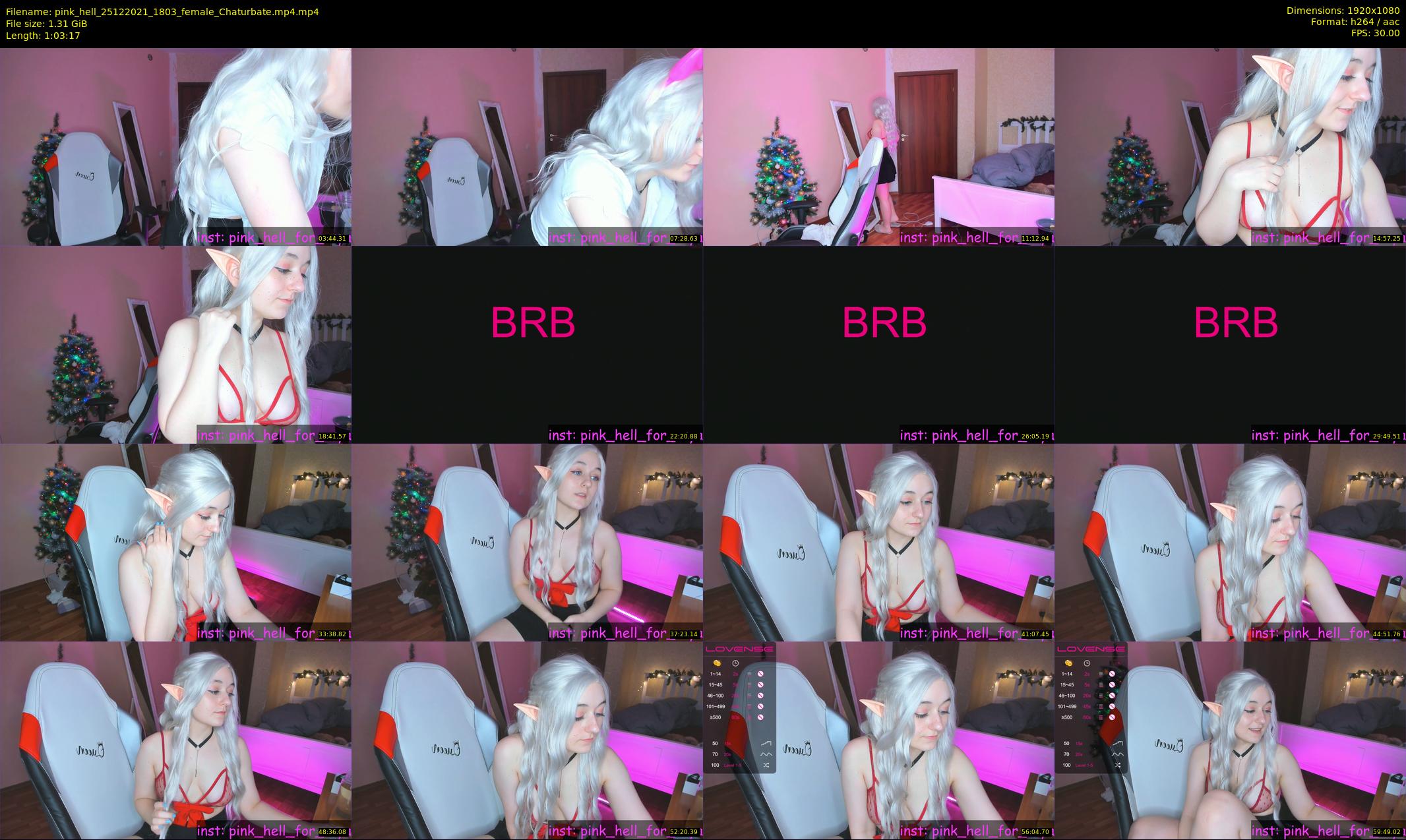 pink_hell — 64 minute Chaturbate female cam show recording, 1080p, Dec 25, 2021