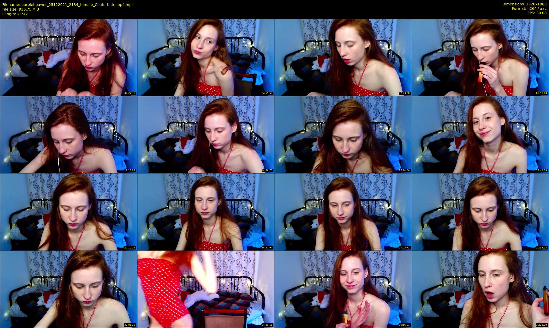 purplebeawer — 42 minute Chaturbate female cam show recording, 1080p, Dec 25, 2021