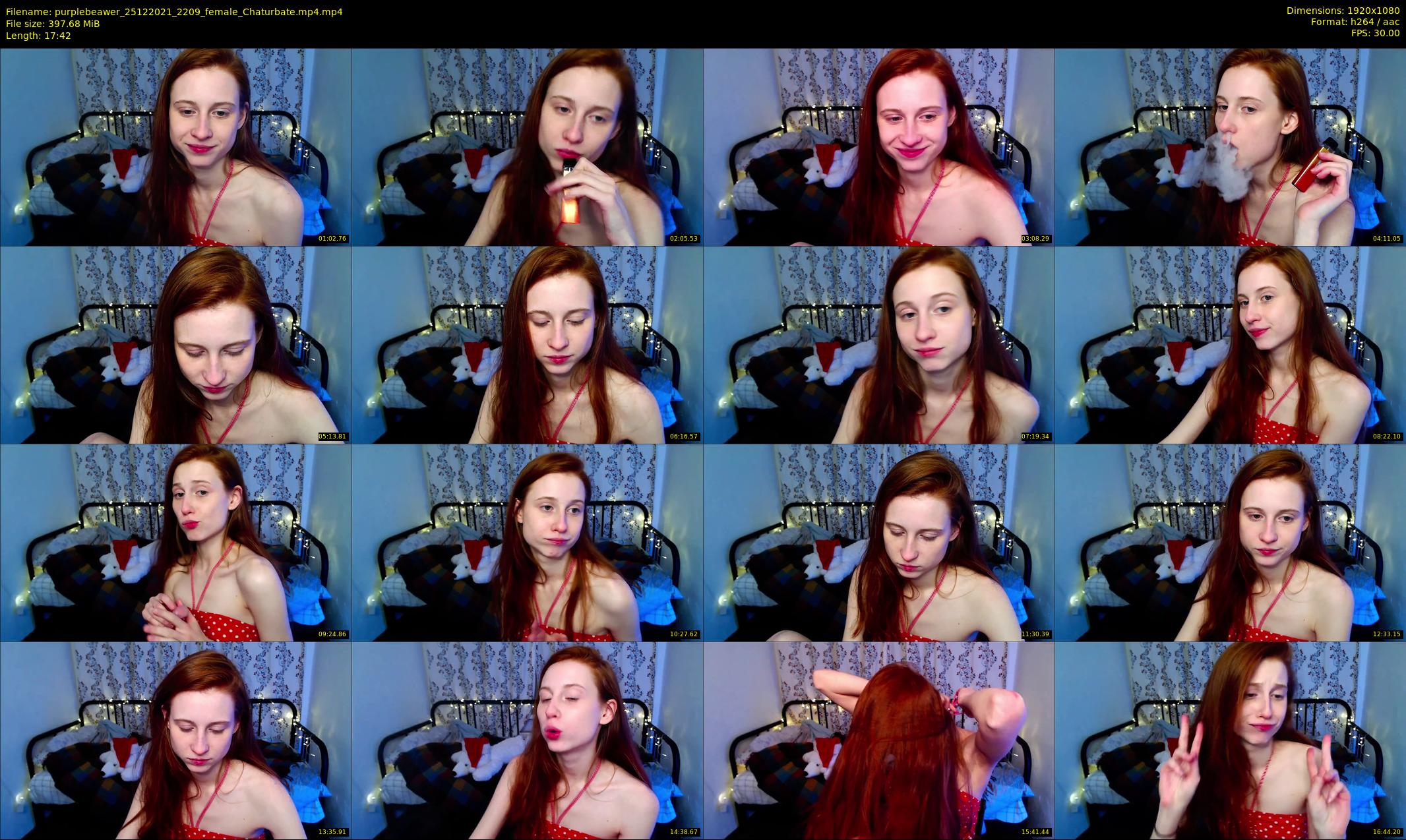 purplebeawer — 18 minute Chaturbate female cam show recording, 1080p, Dec 25, 2021