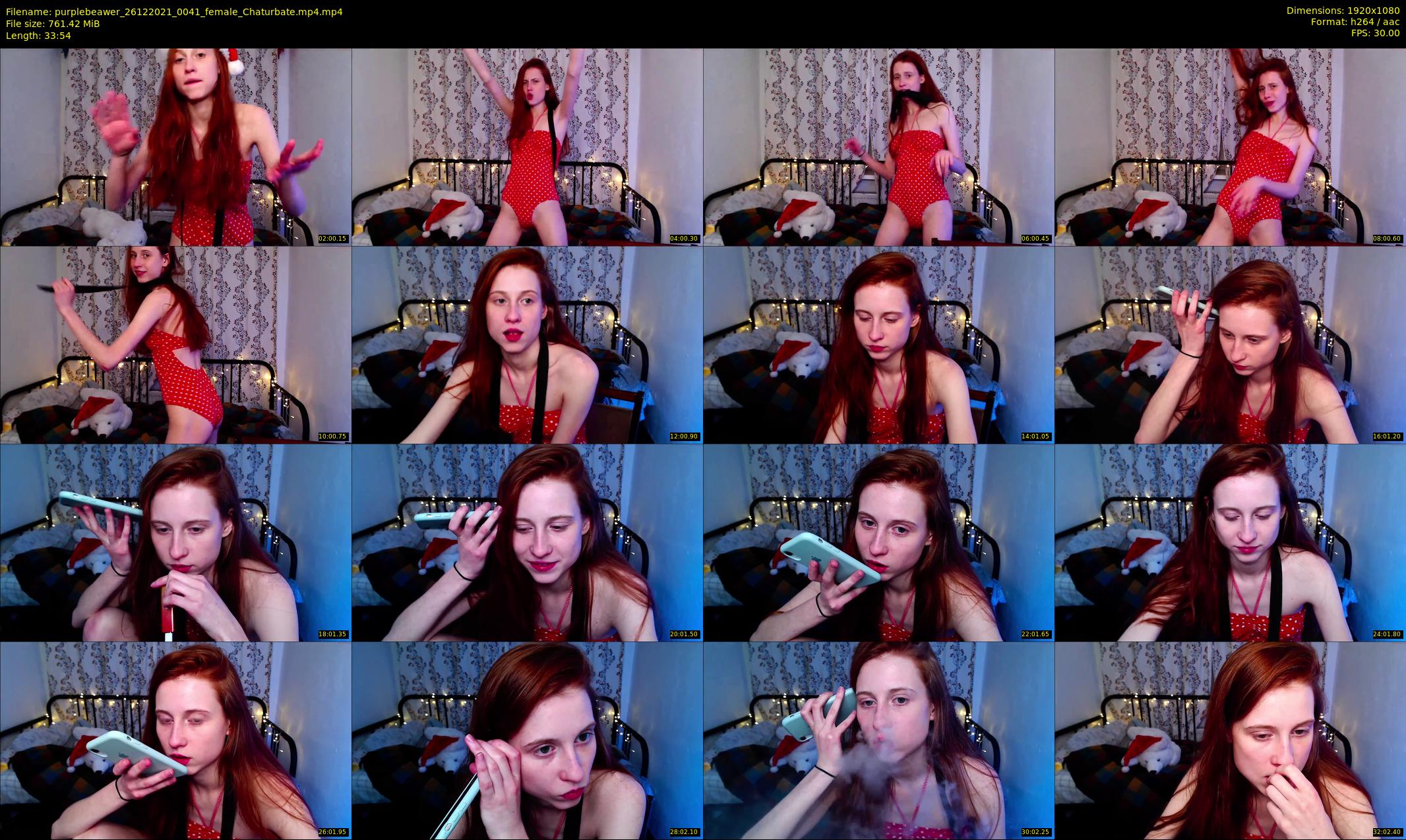 purplebeawer — 34 minute Chaturbate female cam show recording, 1080p, Dec 26, 2021