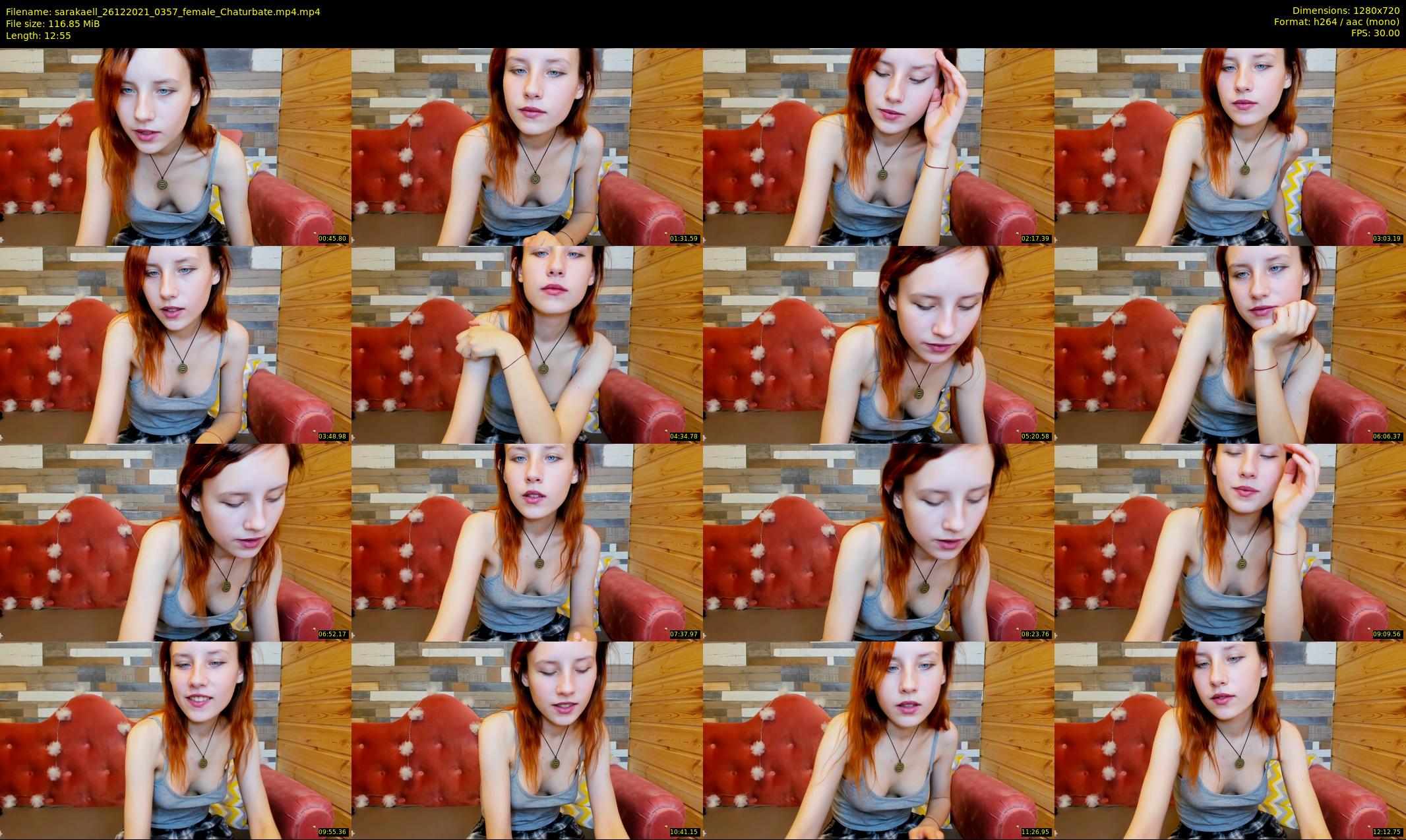 sarakaell — 13 minute Chaturbate female cam show recording, 720p, Dec 26, 2021