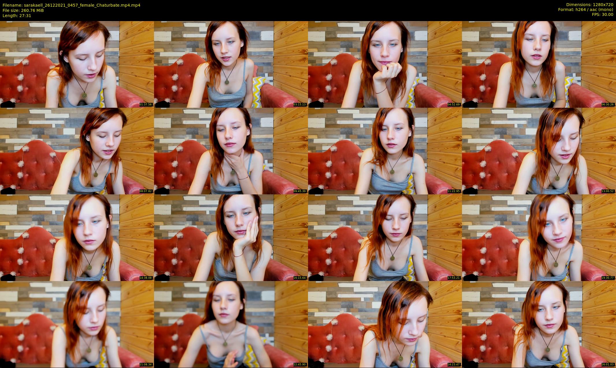 sarakaell — 28 minute Chaturbate female cam show recording, 720p, Dec 26, 2021