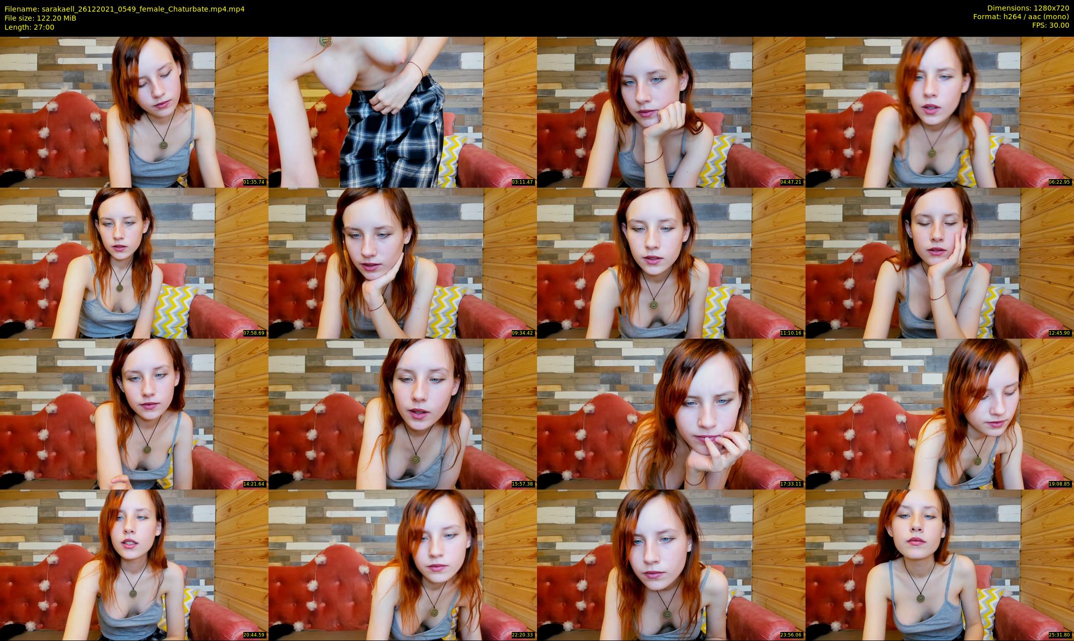 sarakaell — 27 minute Chaturbate female cam show recording, 720p, Dec 26, 2021