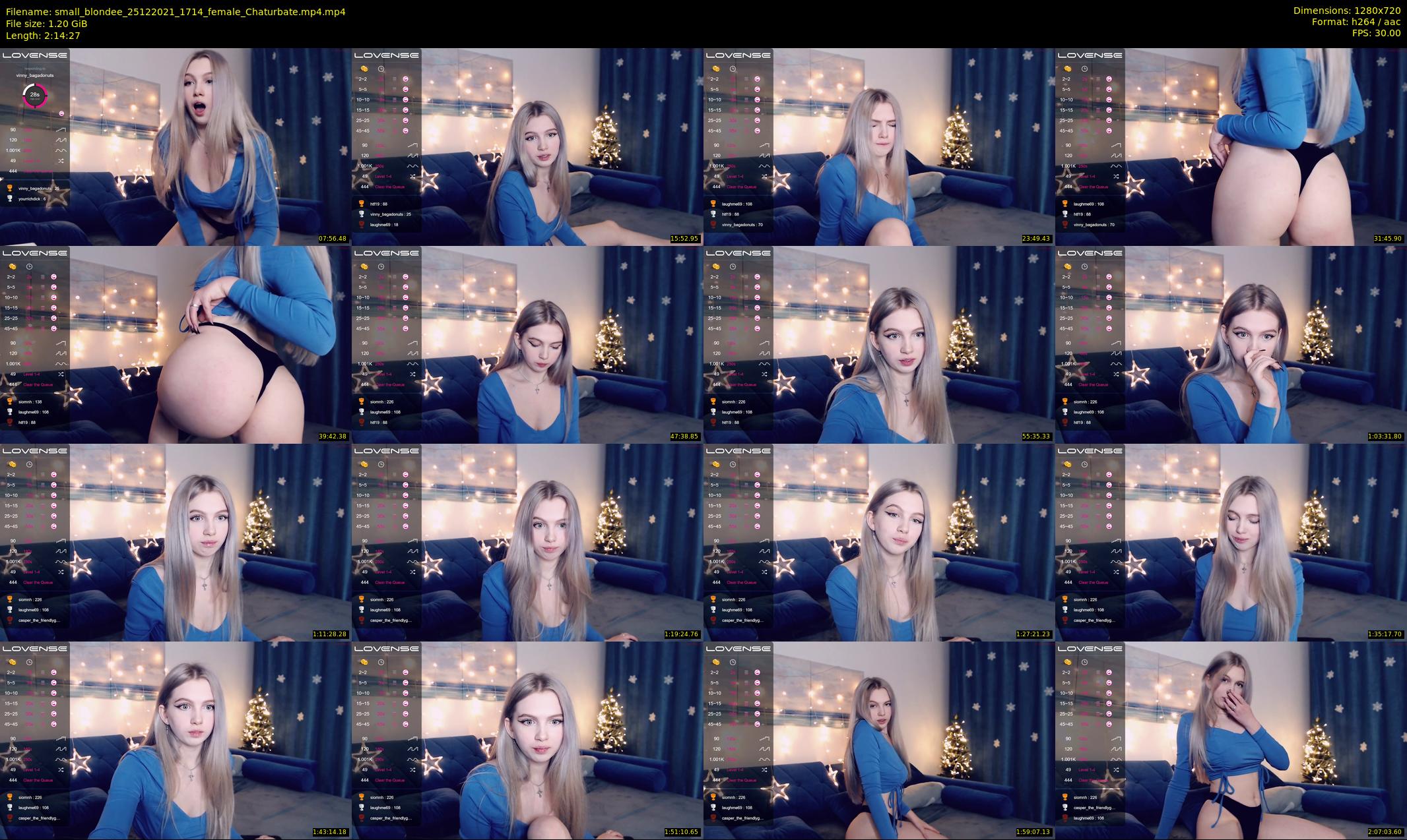 small_blondee — 135 minute Chaturbate female cam show recording, 720p, Dec 25, 2021