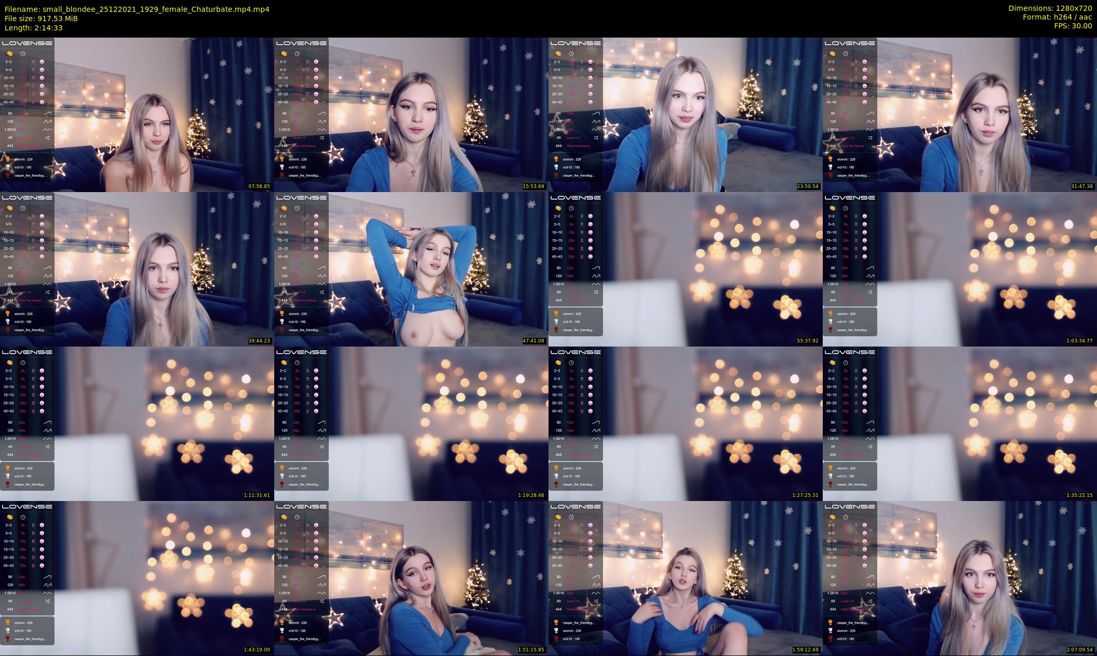 small_blondee — 135 minute Chaturbate female cam show recording, 720p, Dec 25, 2021