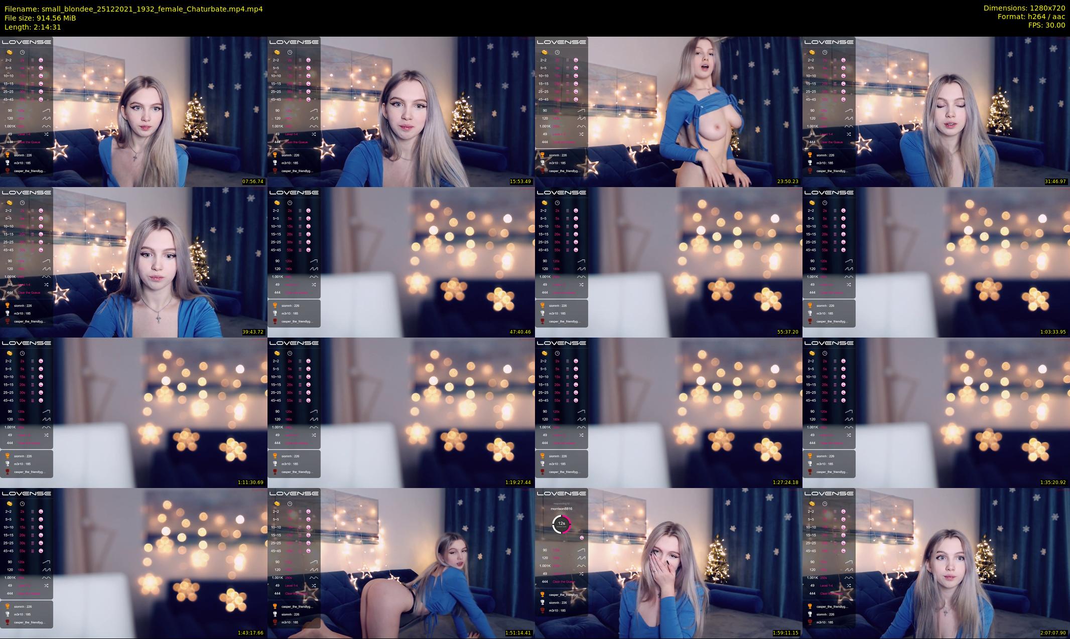 small_blondee — 135 minute Chaturbate female cam show recording, 720p, Dec 25, 2021