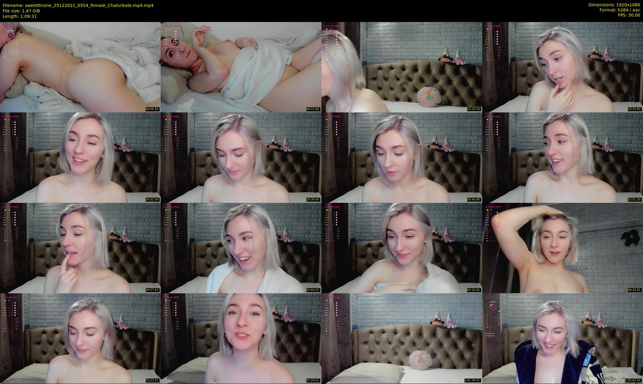 sweetthrone — 70 minute Chaturbate couple cam show recording, 1080p, Dec 25, 2021