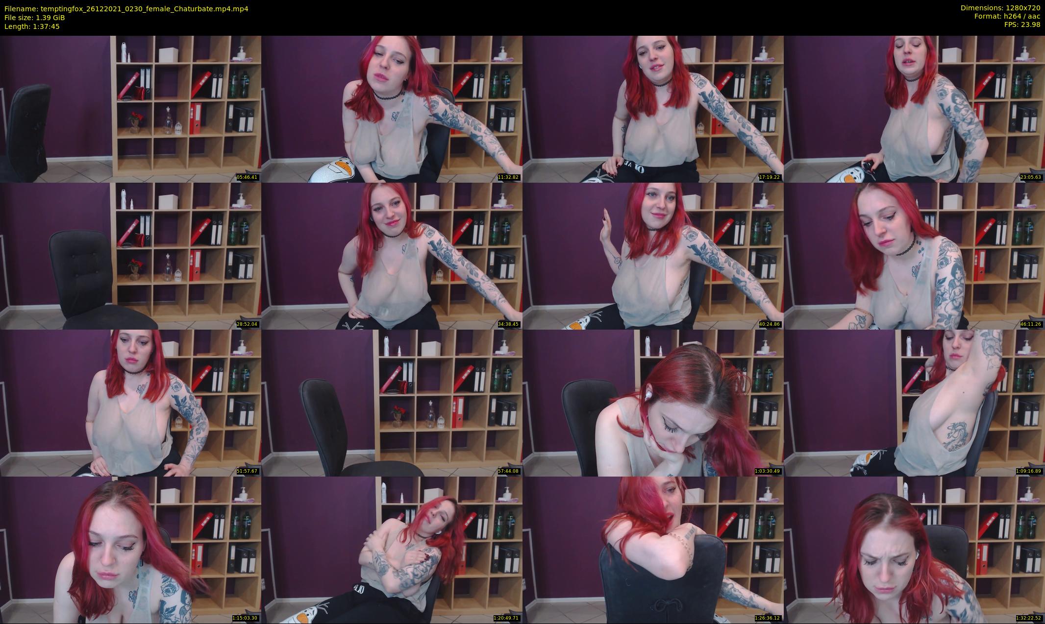 temptingfox — 98 minute Chaturbate female cam show recording, 720p, Dec 26, 2021