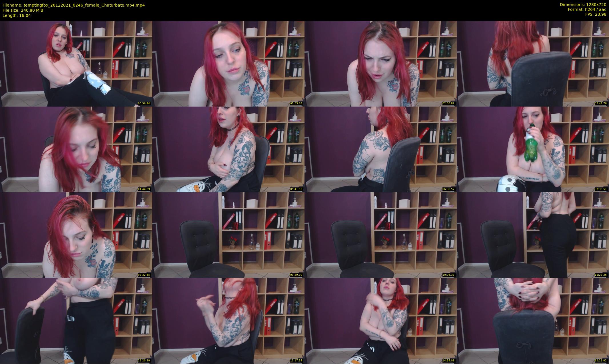 temptingfox — 17 minute Chaturbate female cam show recording, 720p, Dec 26, 2021