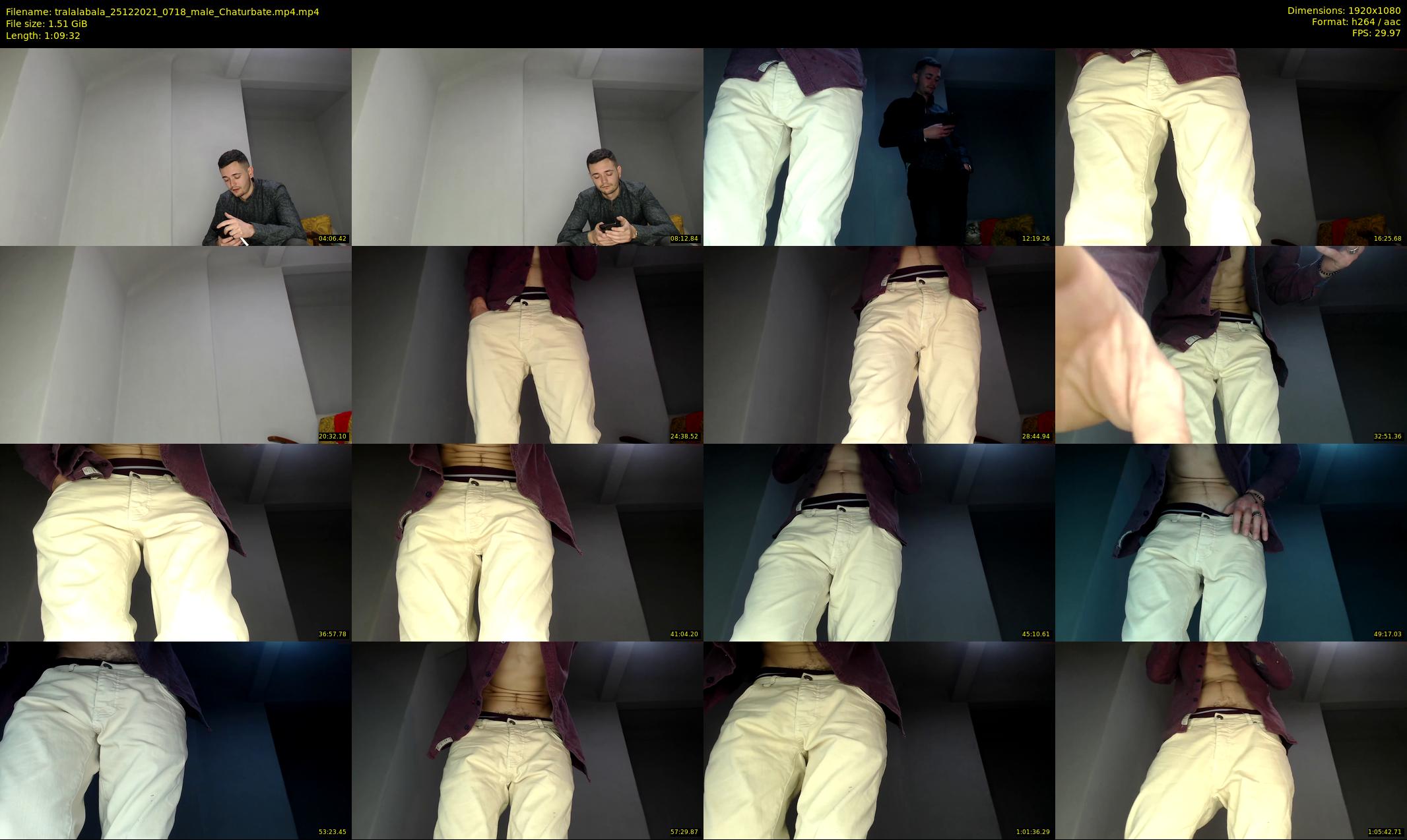 tralalabala — 70 minute Chaturbate male cam show recording, 1080p, Dec 25, 2021