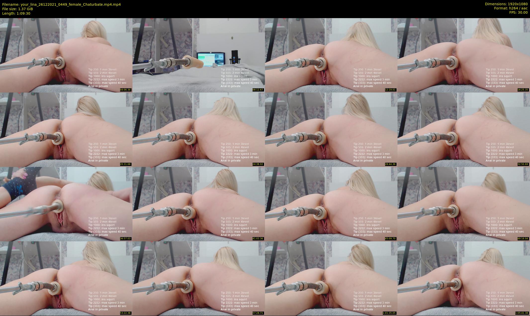 your_lina — 70 minute Chaturbate female cam show recording, 1080p, Dec 26, 2021