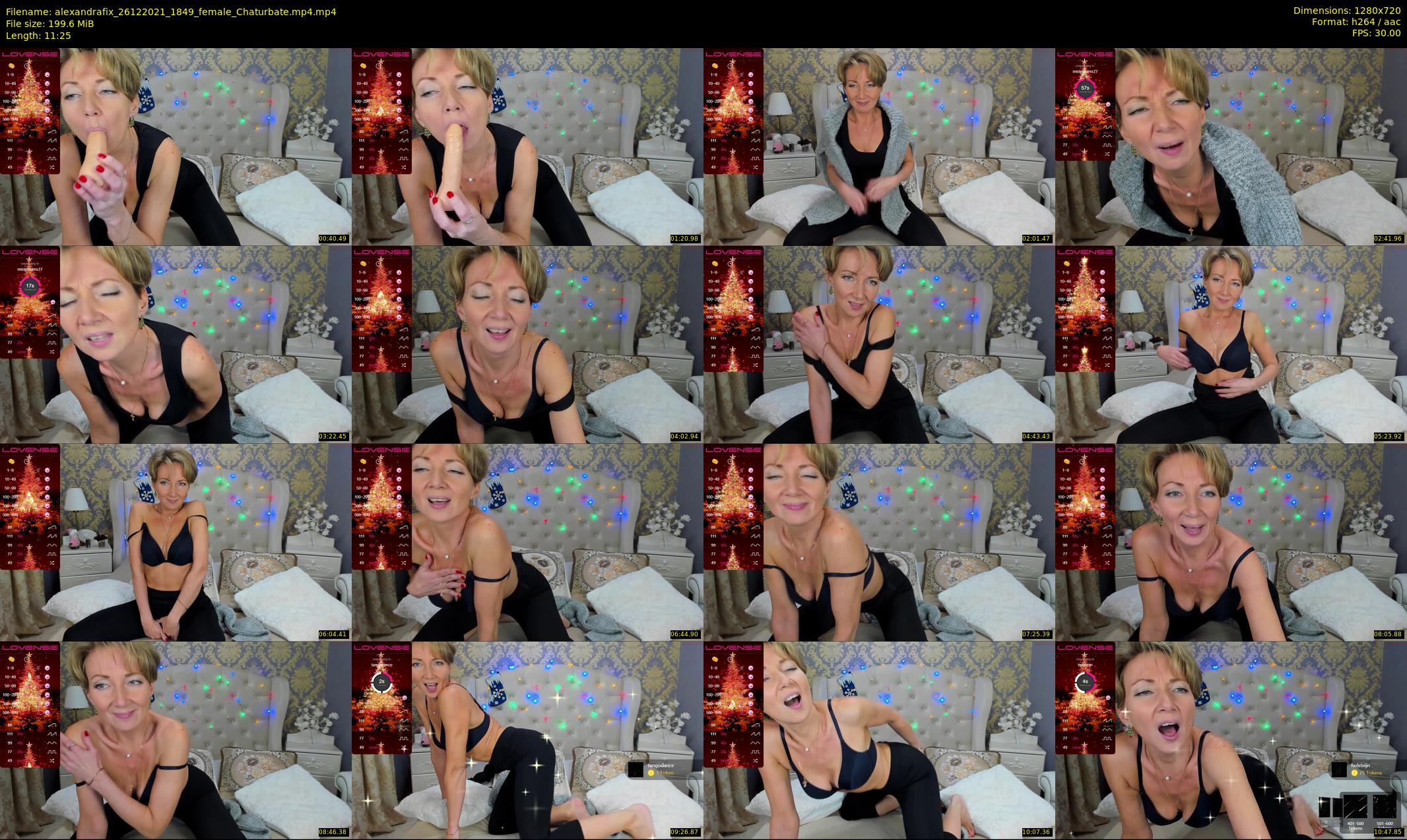alexandrafix — 12 minute Chaturbate female cam show recording, 720p, Dec 26, 2021