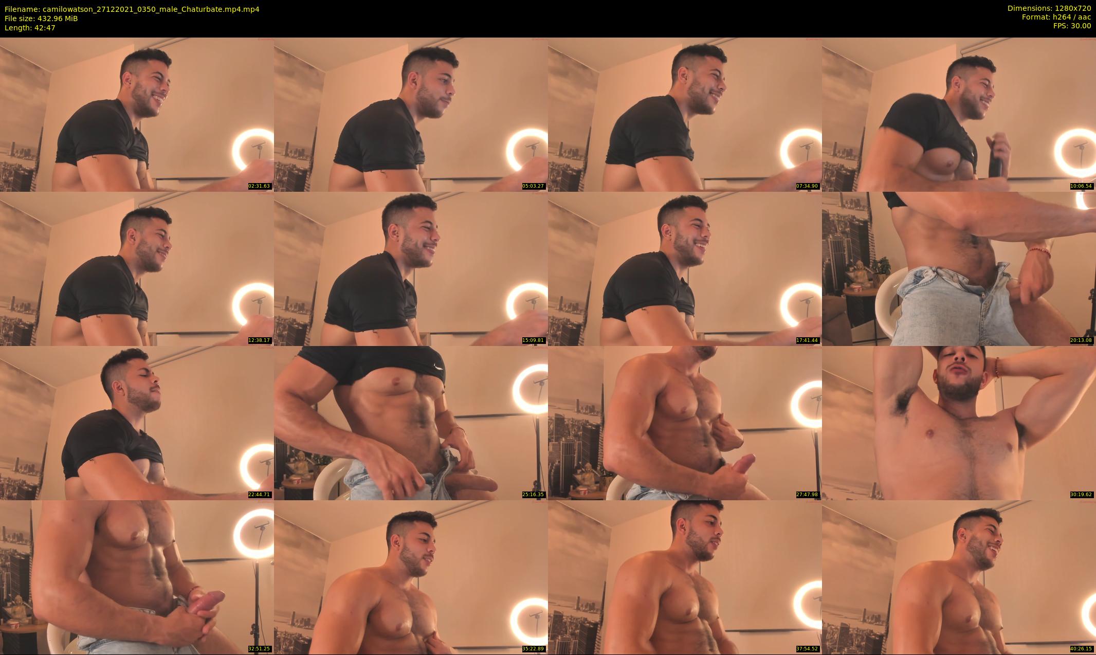camilowatson — 43 minute Chaturbate male cam show recording, 720p, Dec 27, 2021
