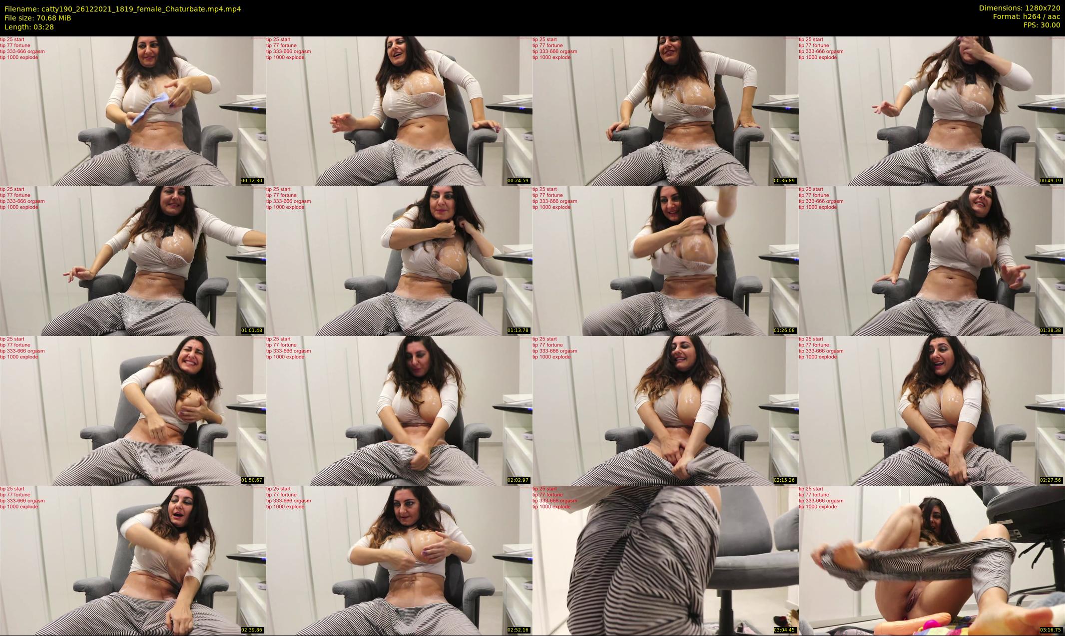 catty190 — 4 minute Chaturbate female cam show recording, 720p, Dec 26, 2021