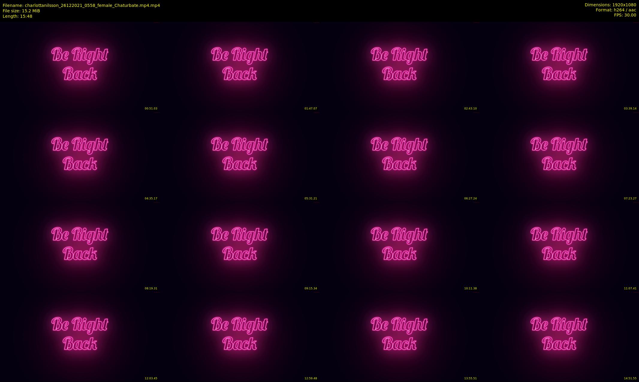 charlottanilsson — 16 minute Chaturbate female cam show recording, 1080p, Dec 26, 2021