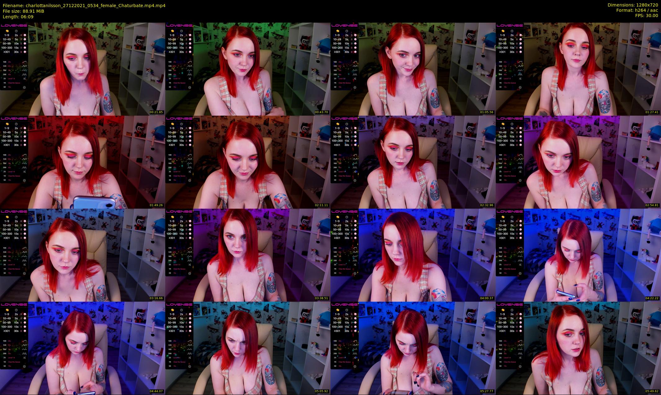 charlottanilsson — 7 minute Chaturbate female cam show recording, 720p, Dec 27, 2021