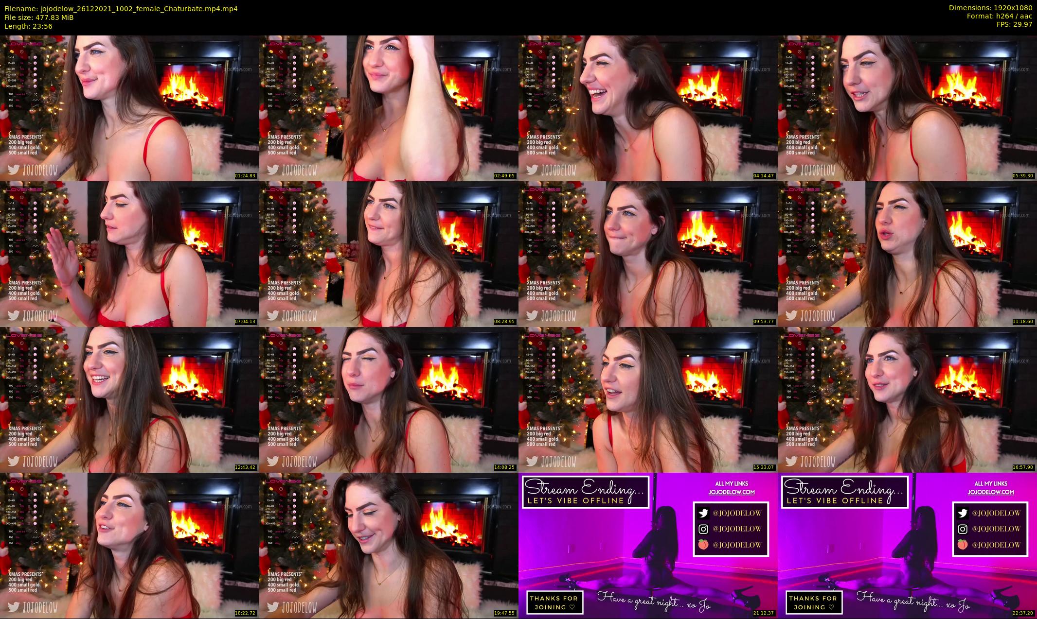 jojodelow — 24 minute Chaturbate female cam show recording, 1080p, Dec 26, 2021