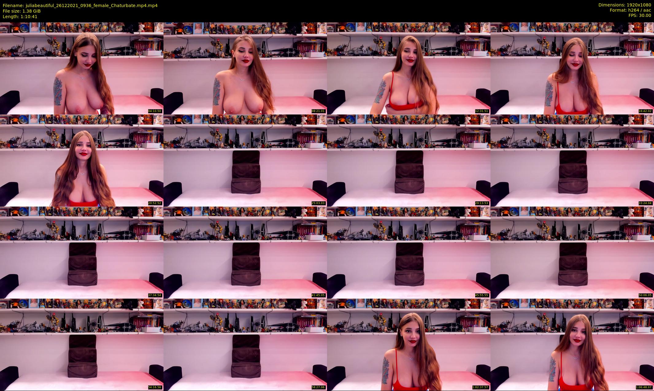 juliabeautiful — 71 minute Chaturbate female cam show recording, 1080p, Dec 26, 2021