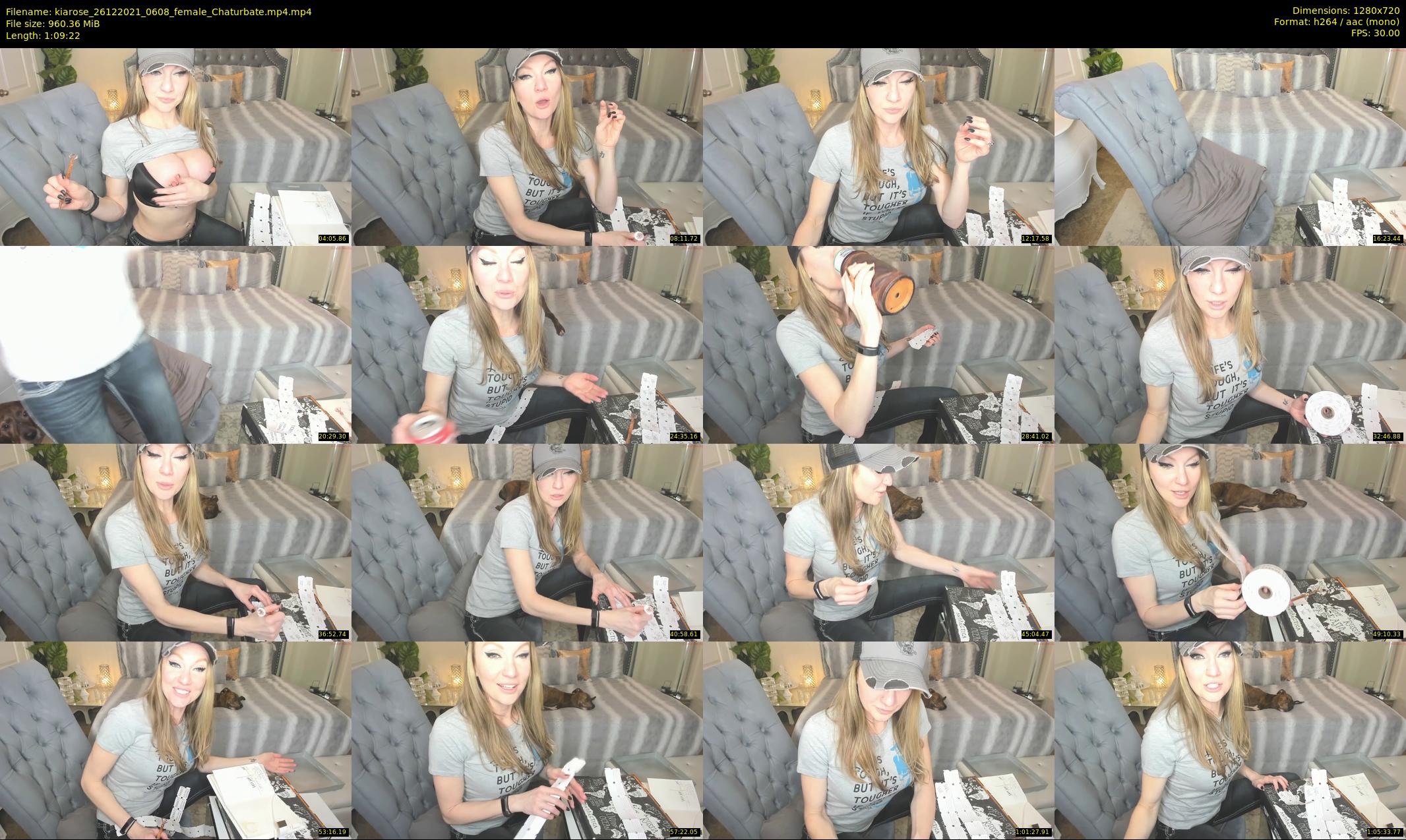 kiarose — 70 minute Chaturbate female cam show recording, 720p, Dec 26, 2021