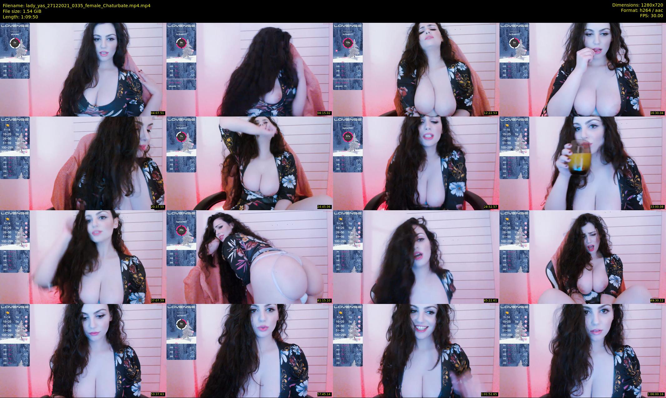 lady_yas — 70 minute Chaturbate female cam show recording, 720p, Dec 27, 2021