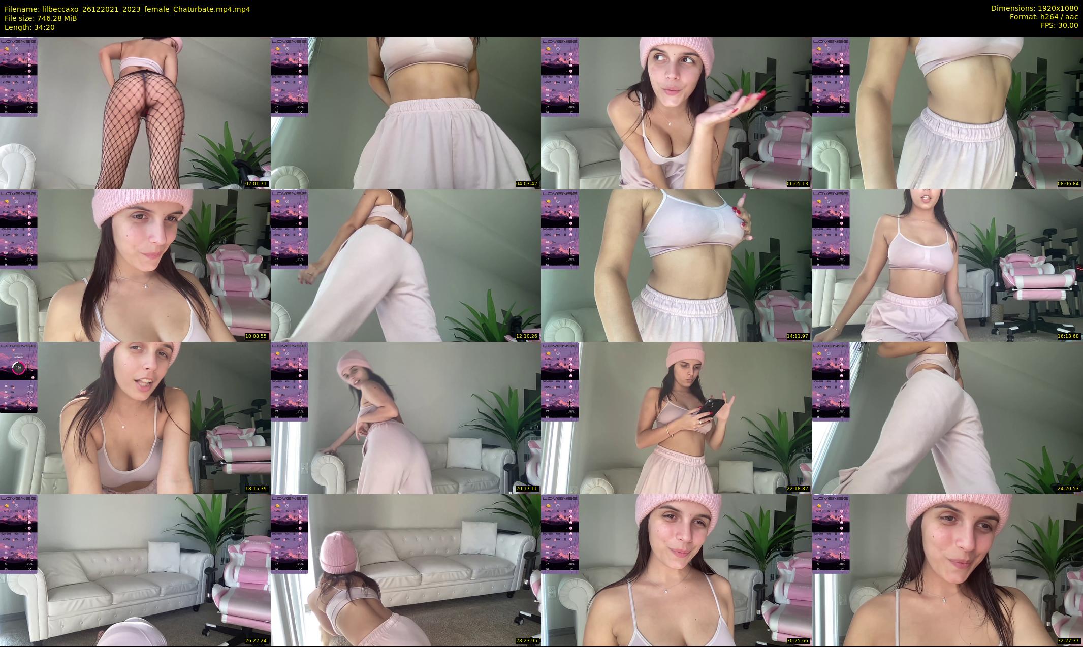 lilbeccaxo — 35 minute Chaturbate female cam show recording, 1080p, Dec 26, 2021