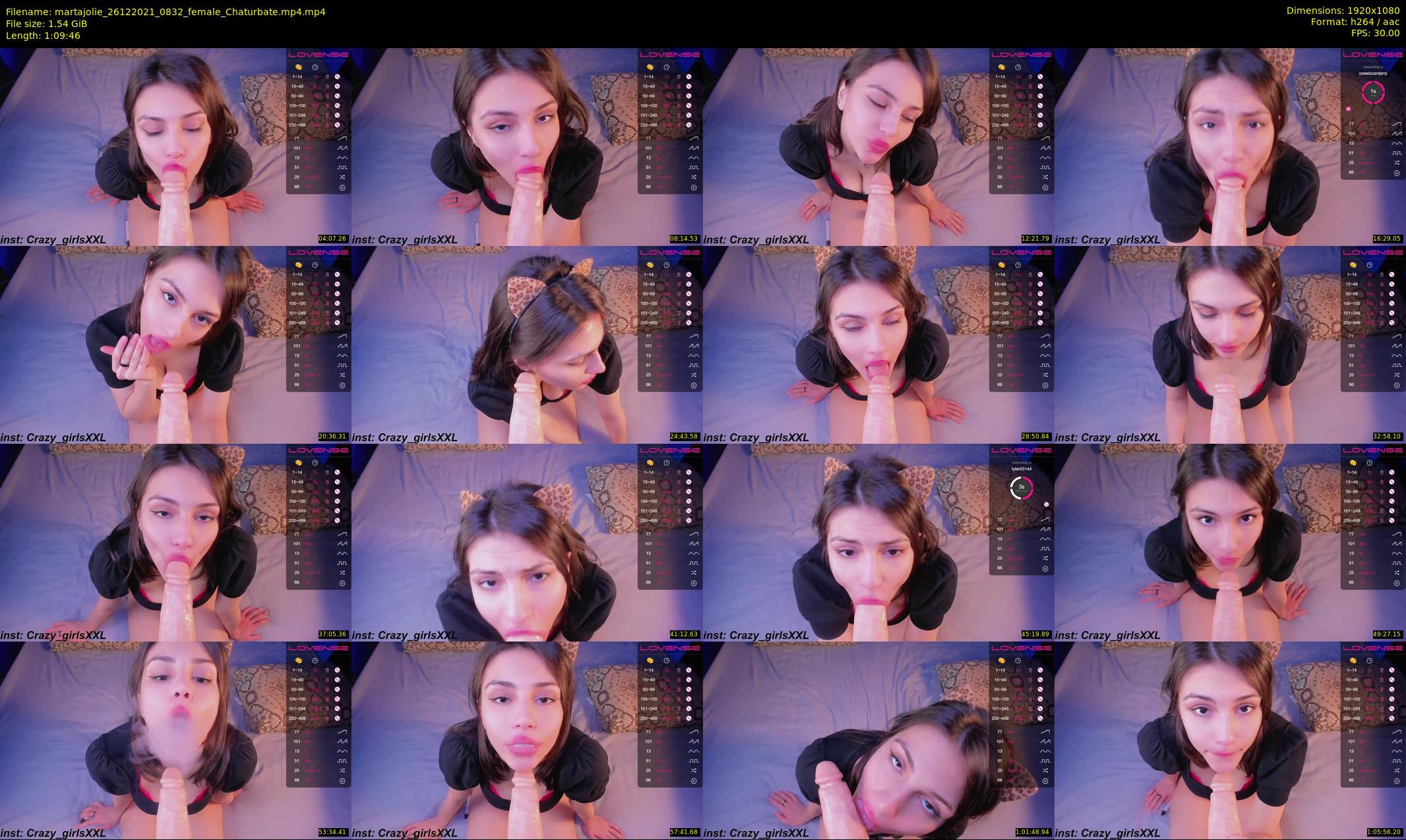 martajolie — 70 minute Chaturbate female cam show recording, 1080p, Dec 26, 2021