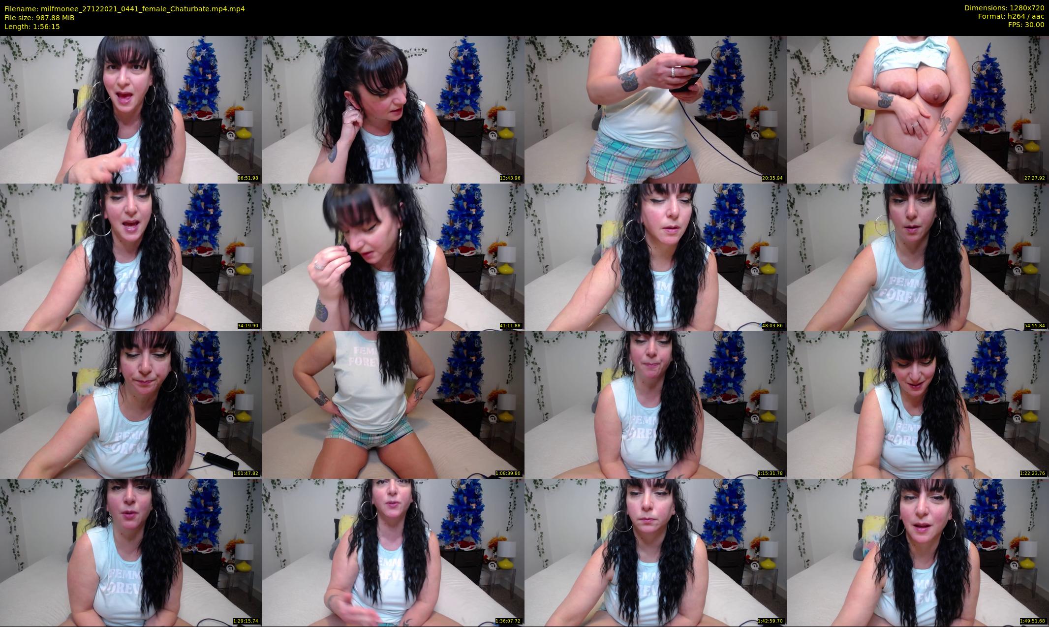milfmonee — 117 minute Chaturbate female cam show recording, 720p, Dec 27, 2021