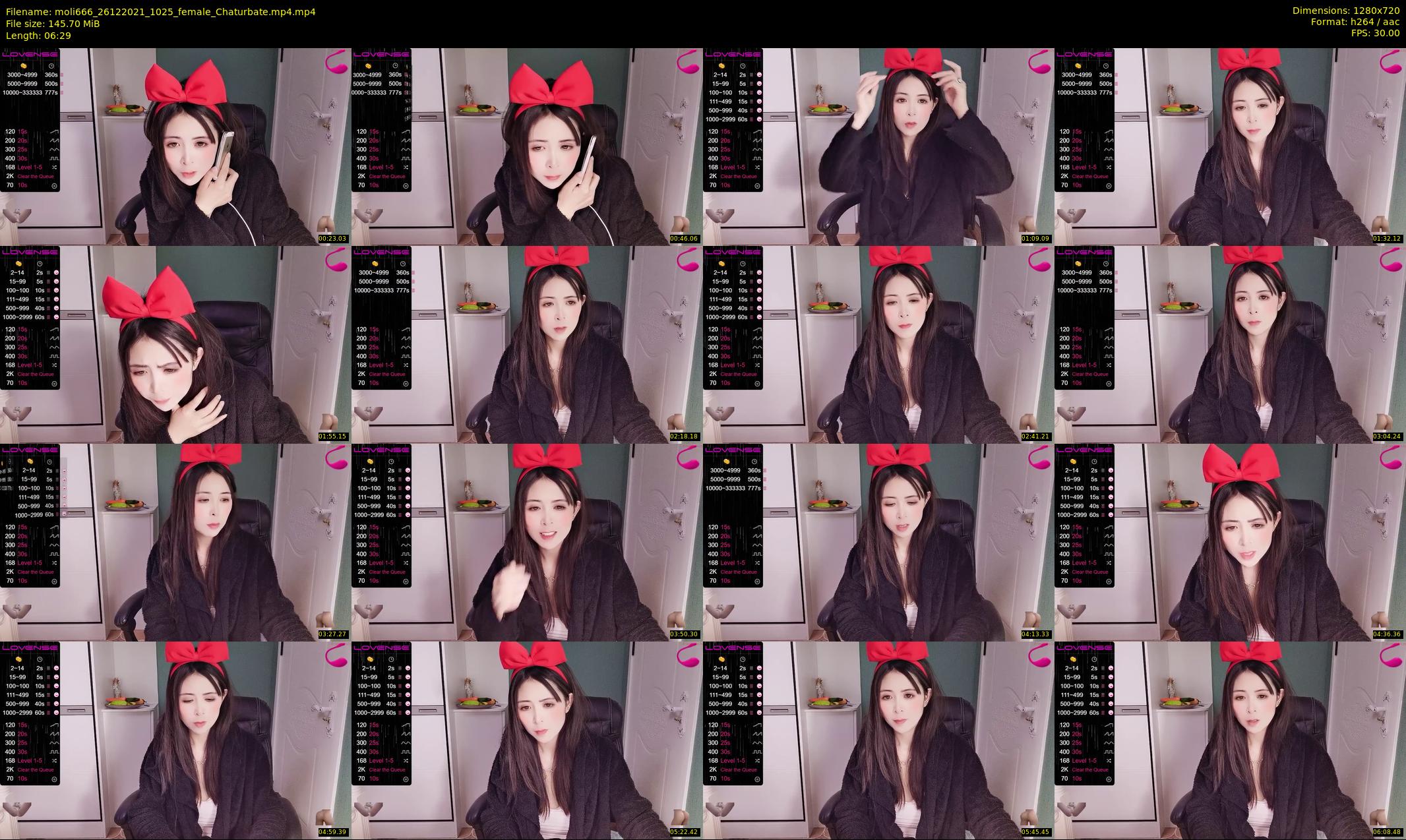 moli666 — 7 minute Chaturbate female cam show recording, 720p, Dec 26, 2021