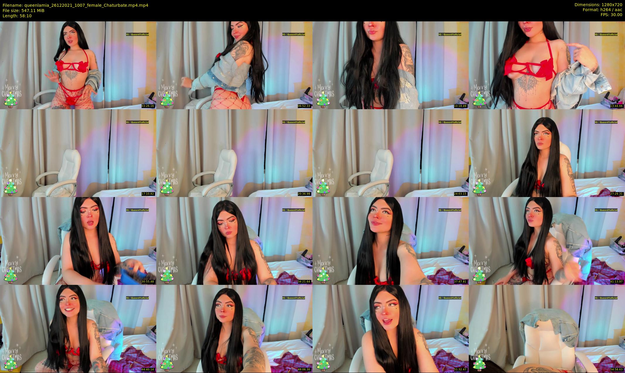queenlamia — 59 minute Chaturbate female cam show recording, 720p, Dec 26, 2021