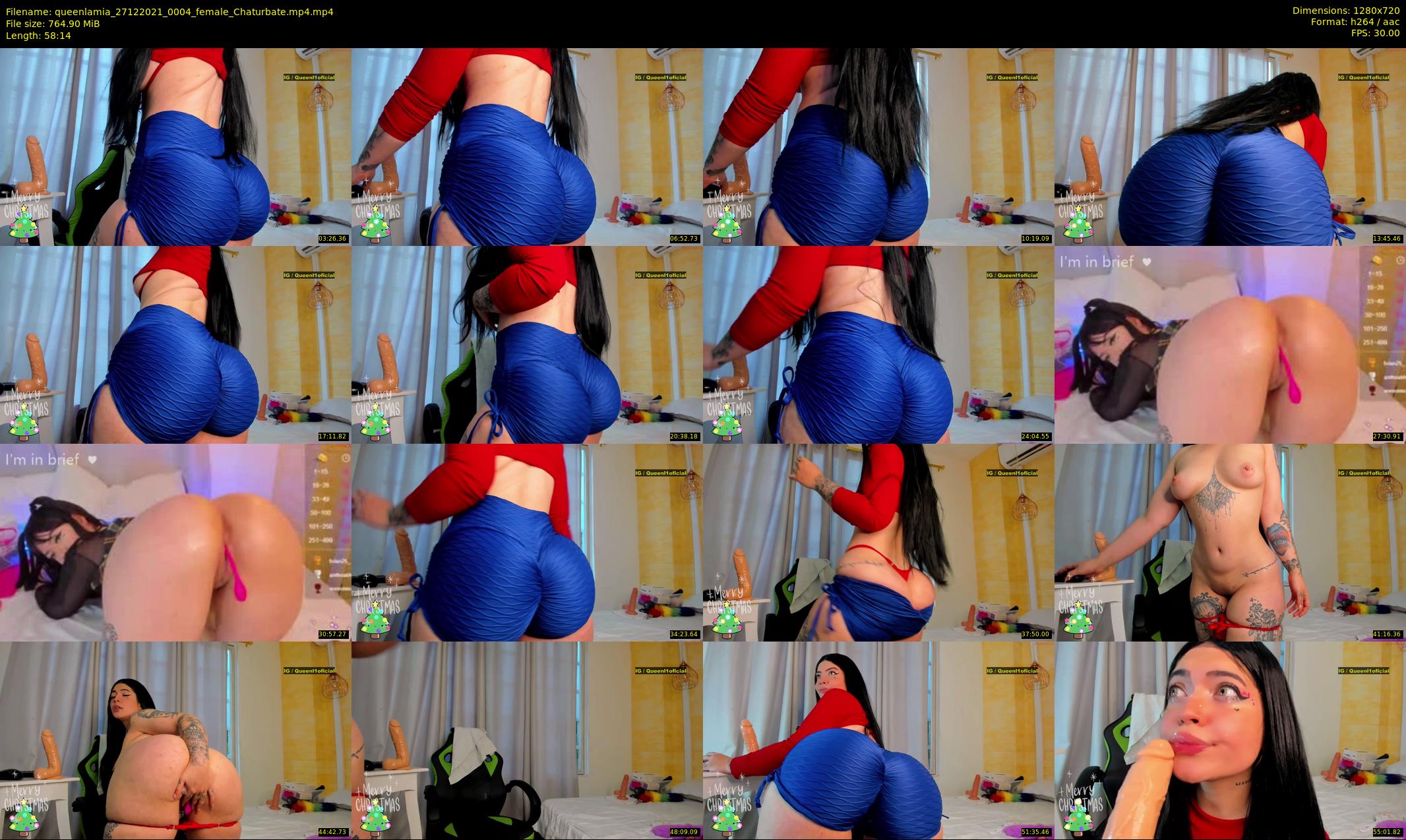 queenlamia — 59 minute Chaturbate female cam show recording, 720p, Dec 27, 2021