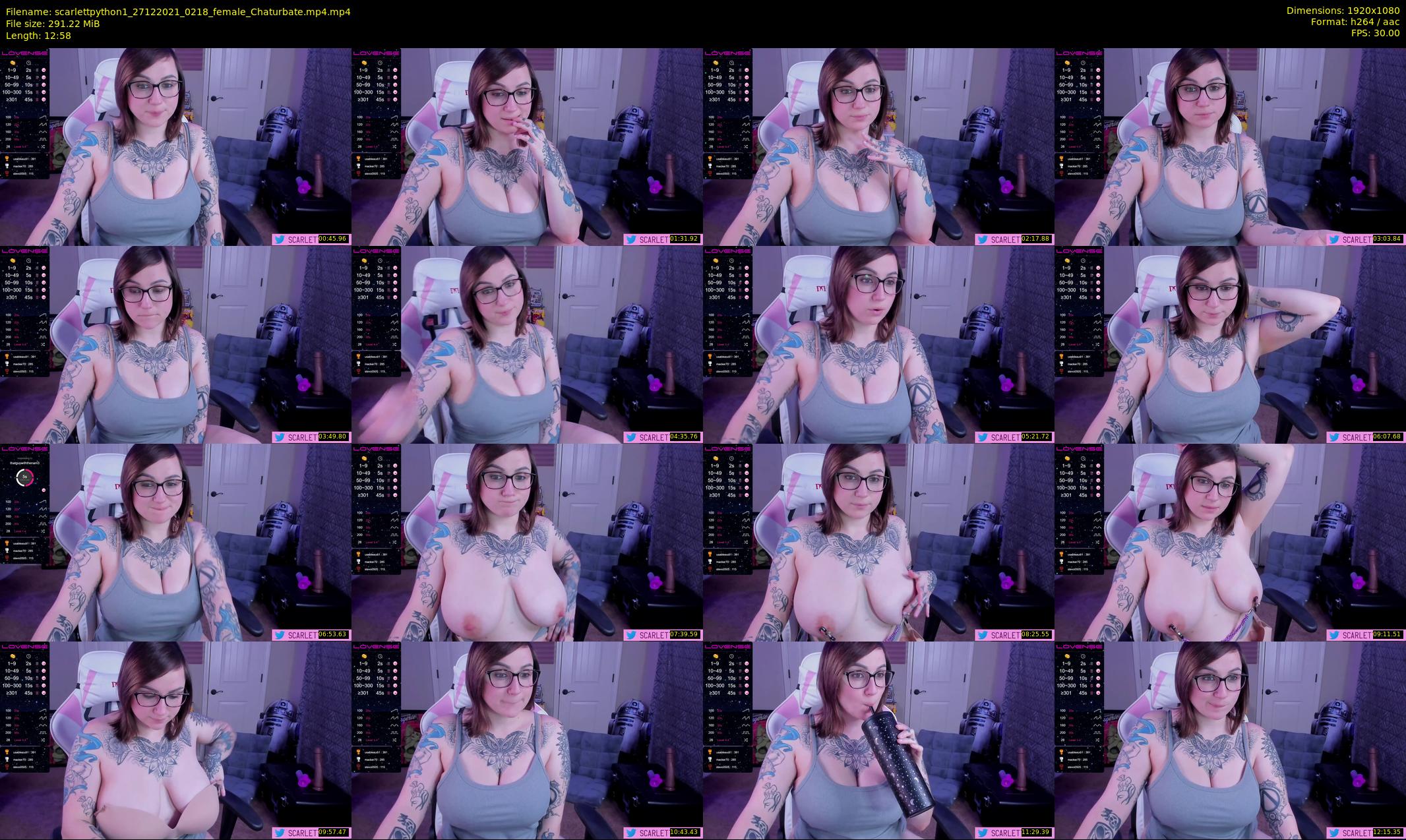 scarlettpython1 — 13 minute Chaturbate female cam show recording, 1080p, Dec 27, 2021