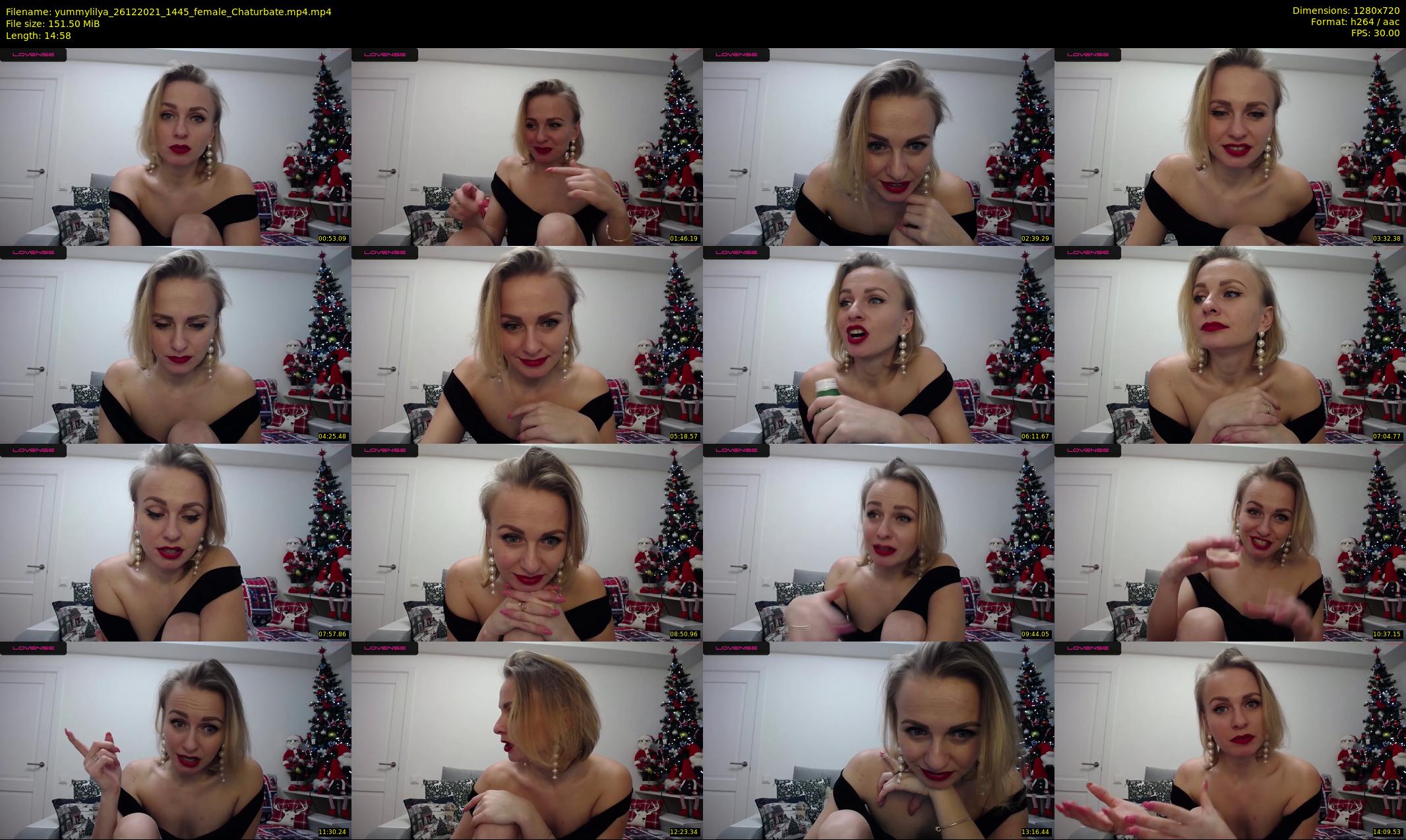 yummylilya — 15 minute Chaturbate female cam show recording, 720p, Dec 26, 2021