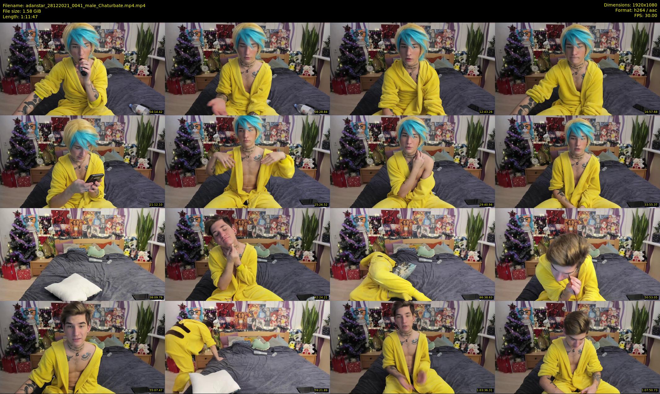 adanstar — 72 minute Chaturbate male cam show recording, 1080p, Dec 28, 2021