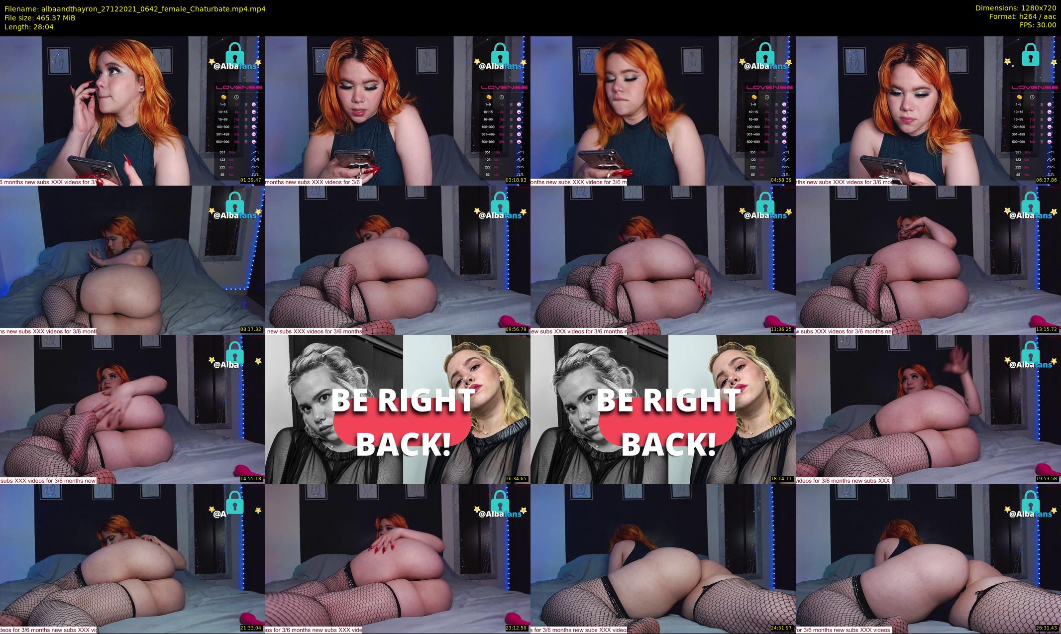 albaandthayron — 29 minute Chaturbate couple cam show recording, 720p, Dec 27, 2021